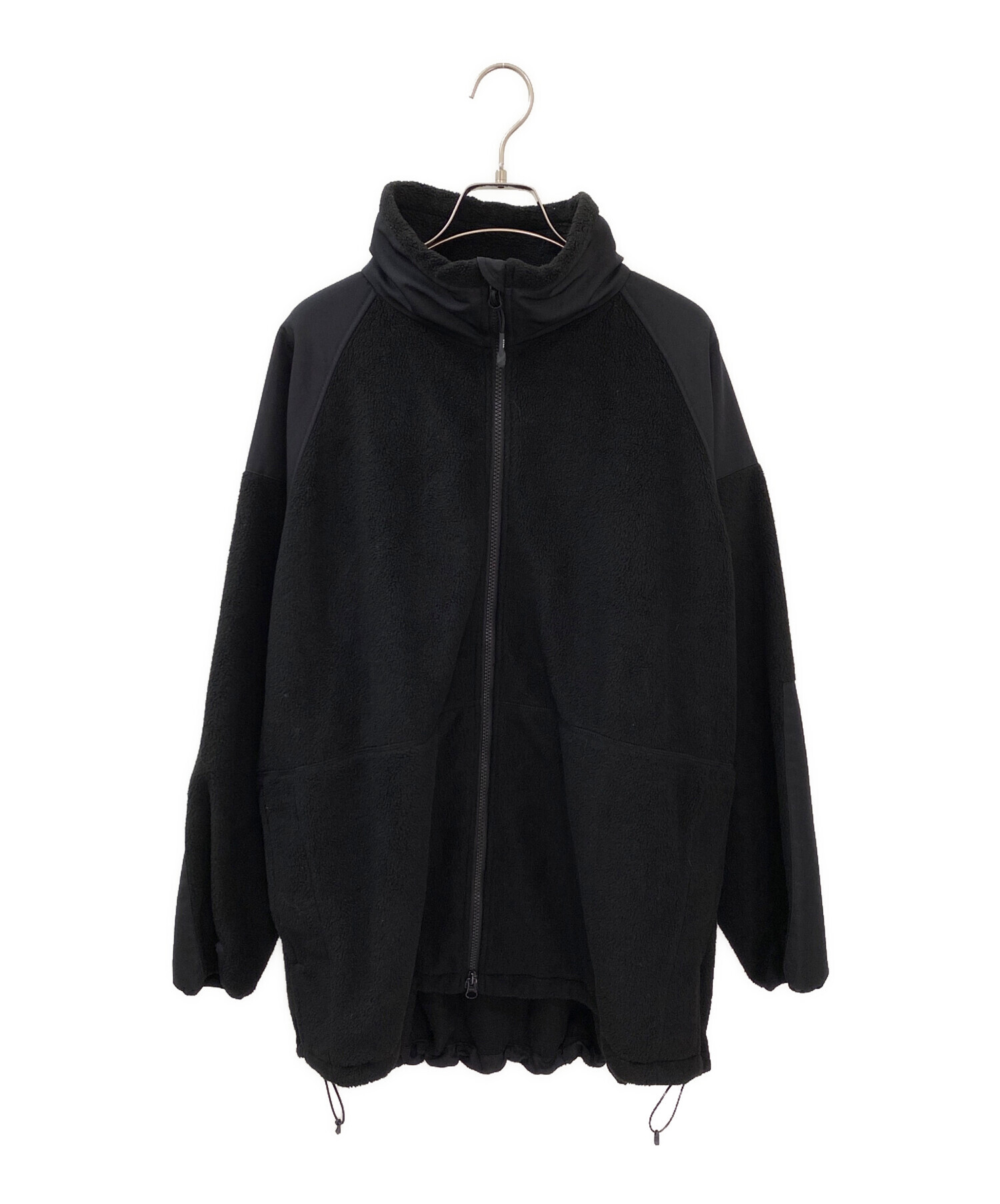 中古・古着通販】HYKE (ハイク) フリースジャケット ブラック サイズ