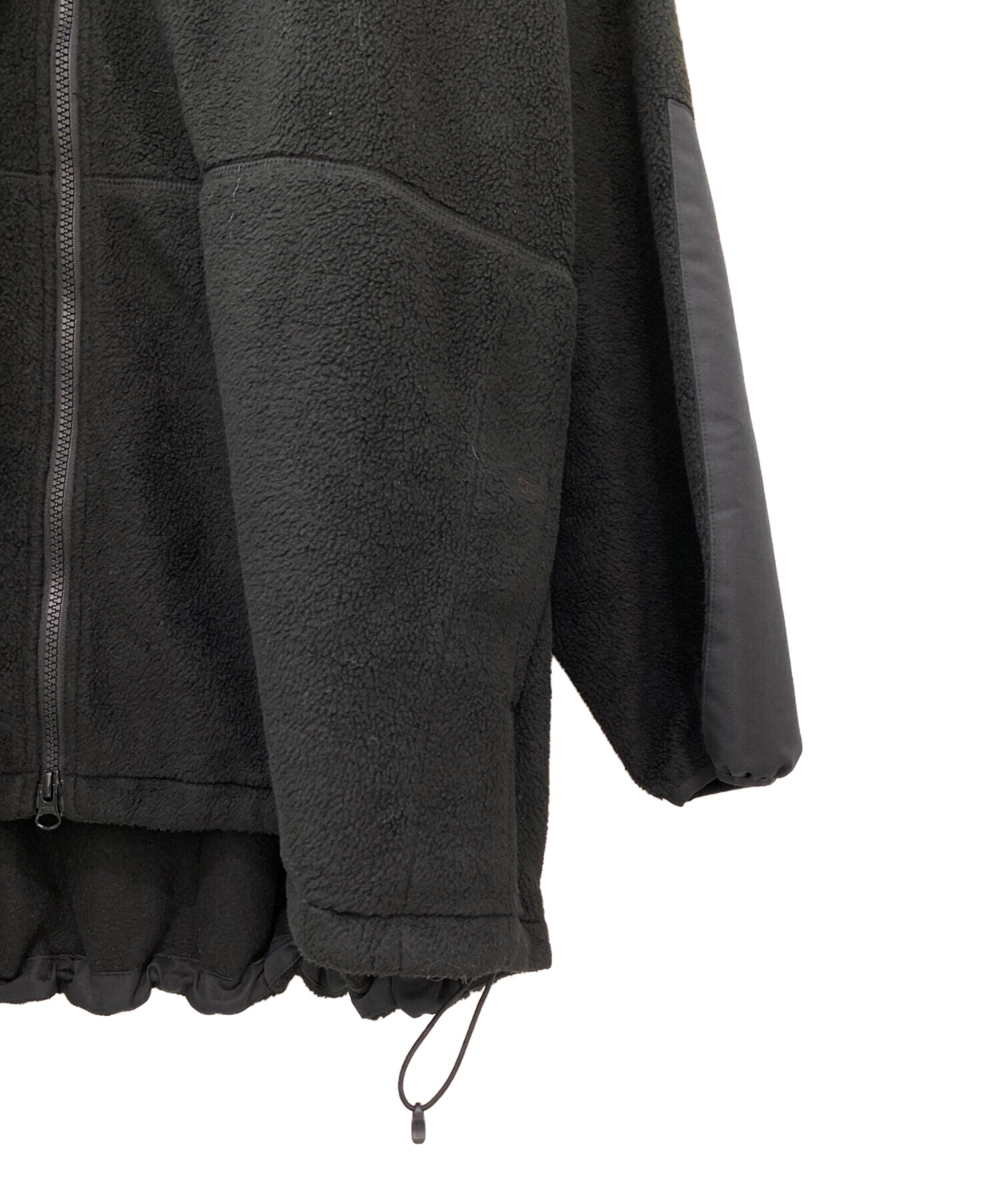 中古・古着通販】HYKE (ハイク) フリースジャケット ブラック サイズ