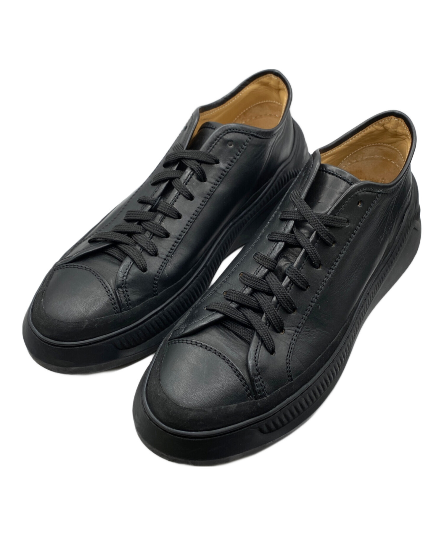 中古・古着通販】OAMC (オーエーエムシー) レザースニーカー ブラック