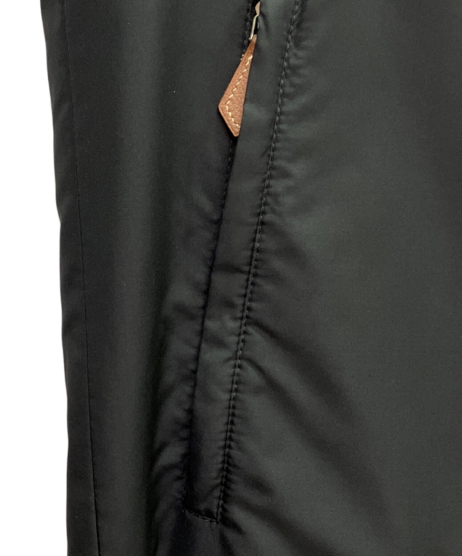 中古・古着通販】HERMES (エルメス) レザーパイピングスイングトップ