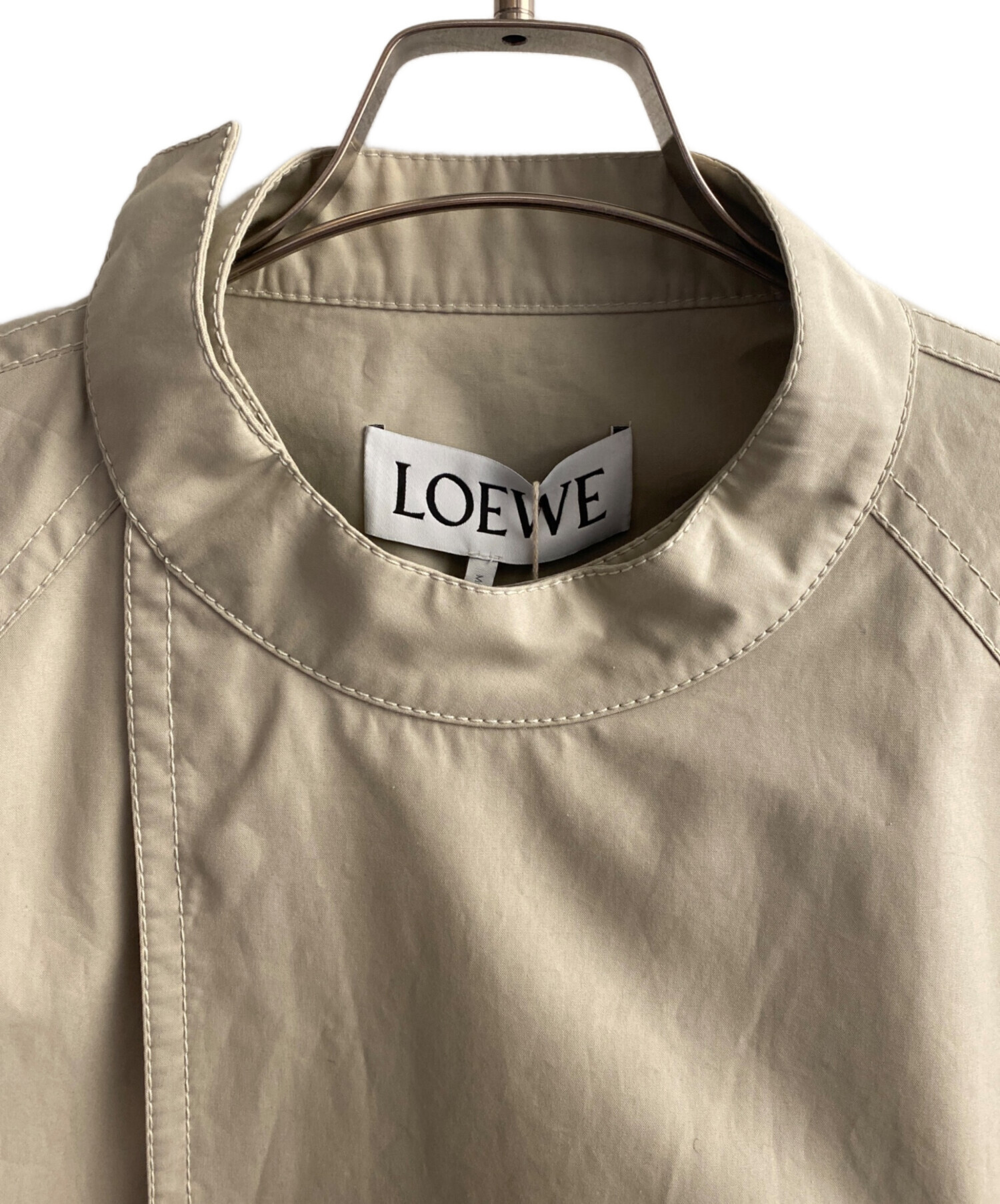 中古・古着通販】LOEWE (ロエベ) オーバーサイズコート ベージュ 