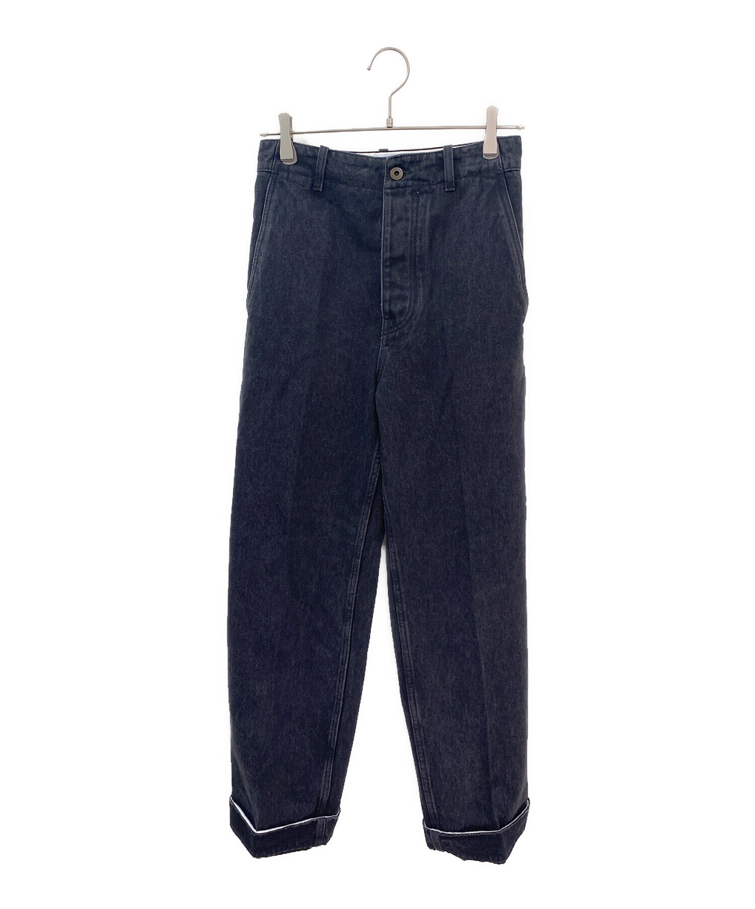 中古・古着通販】LOEWE (ロエベ) デニムパンツ ブラック サイズ:不明