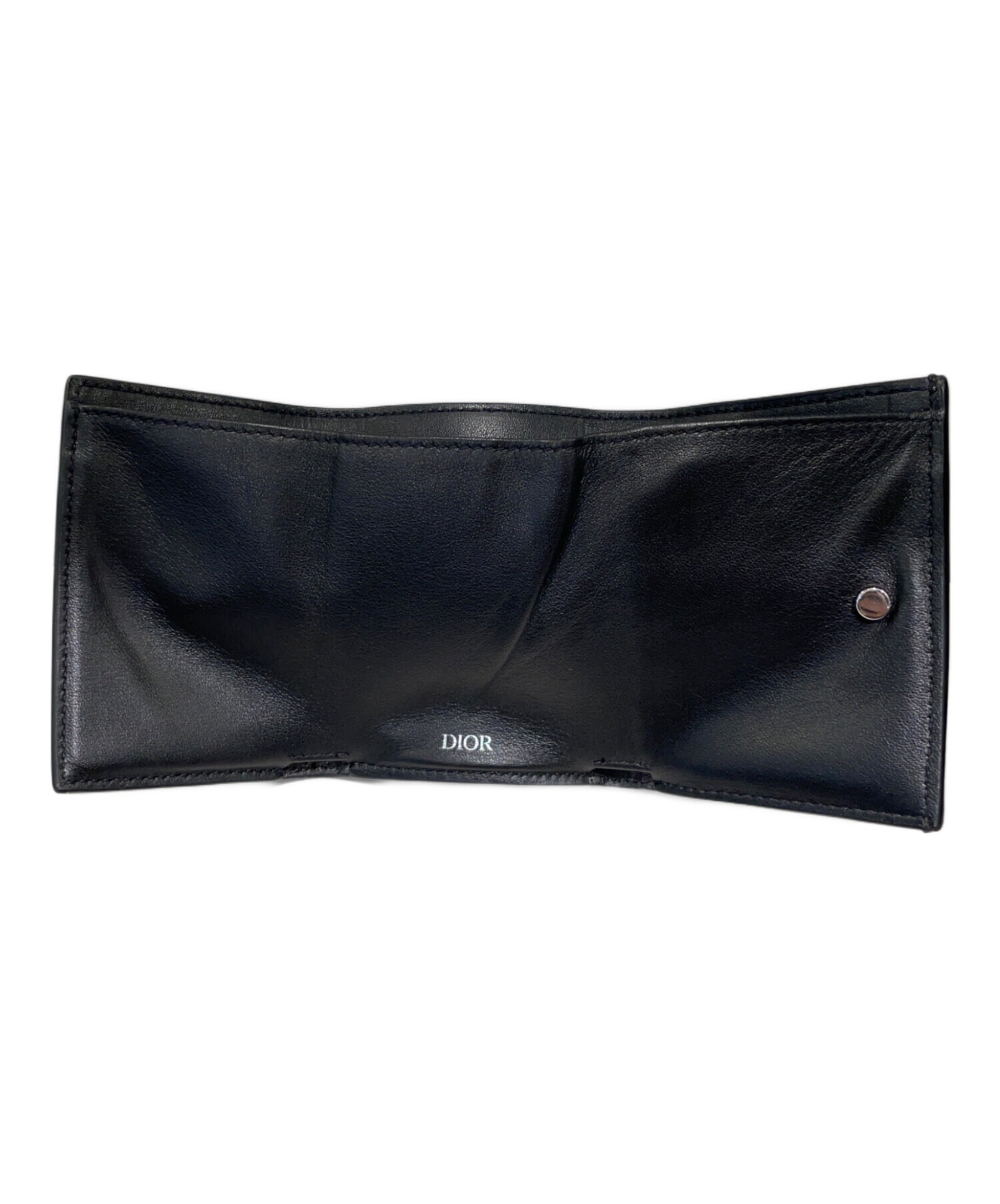中古・古着通販】DIOR HOMME (ディオール オム) 3つ折り財布 ブラック