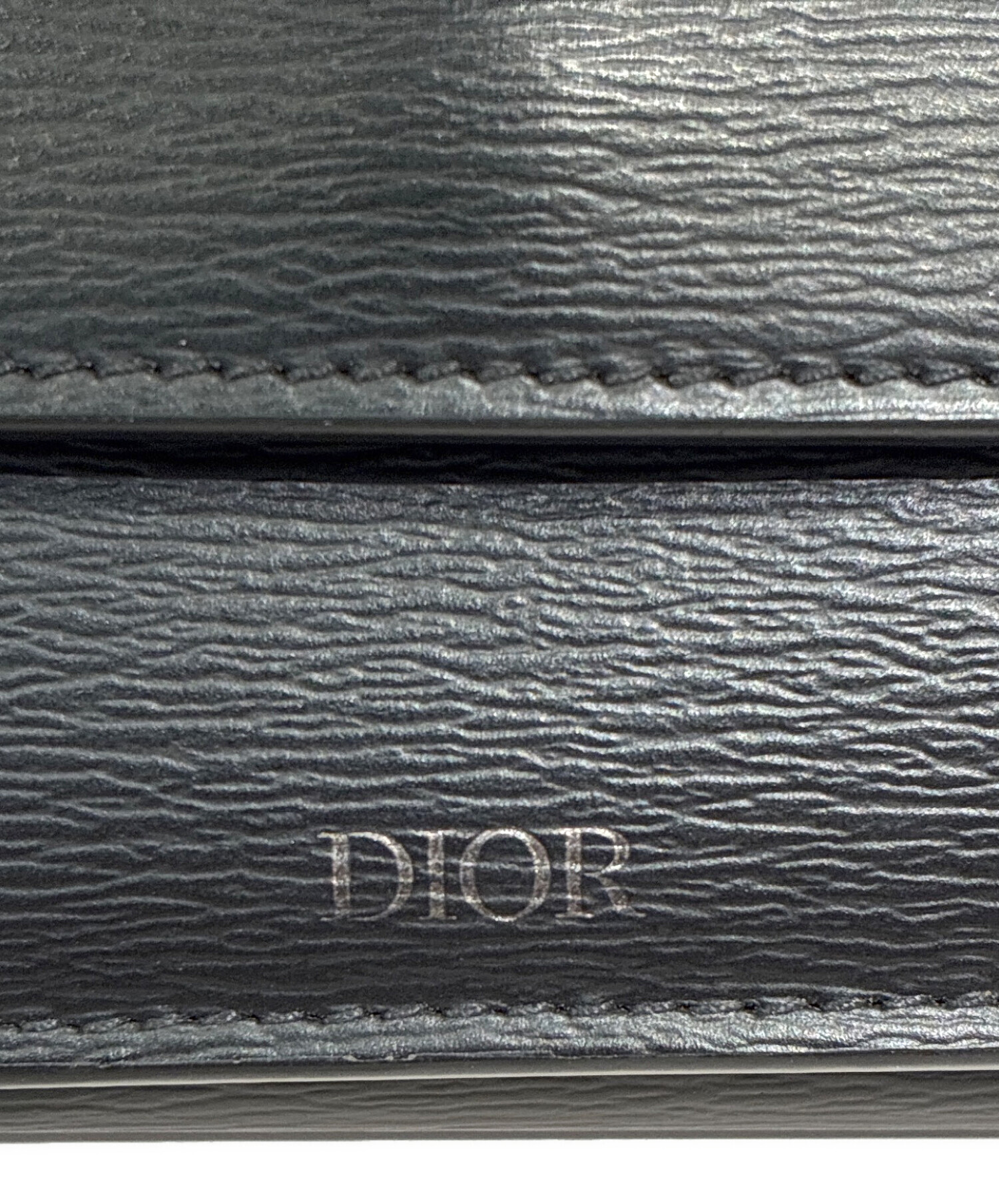 中古・古着通販】DIOR HOMME (ディオール オム) 3つ折り財布 ブラック