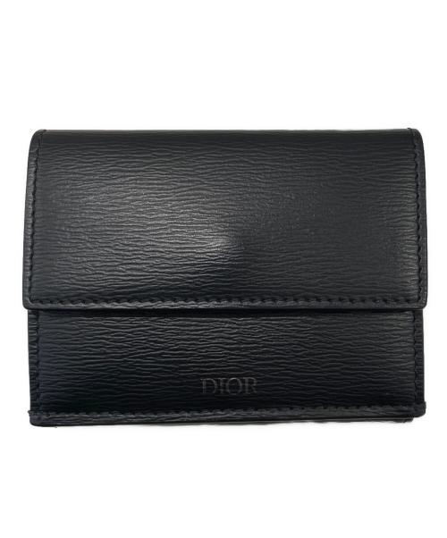 中古・古着通販】DIOR HOMME (ディオール オム) 3つ折り財布 ブラック