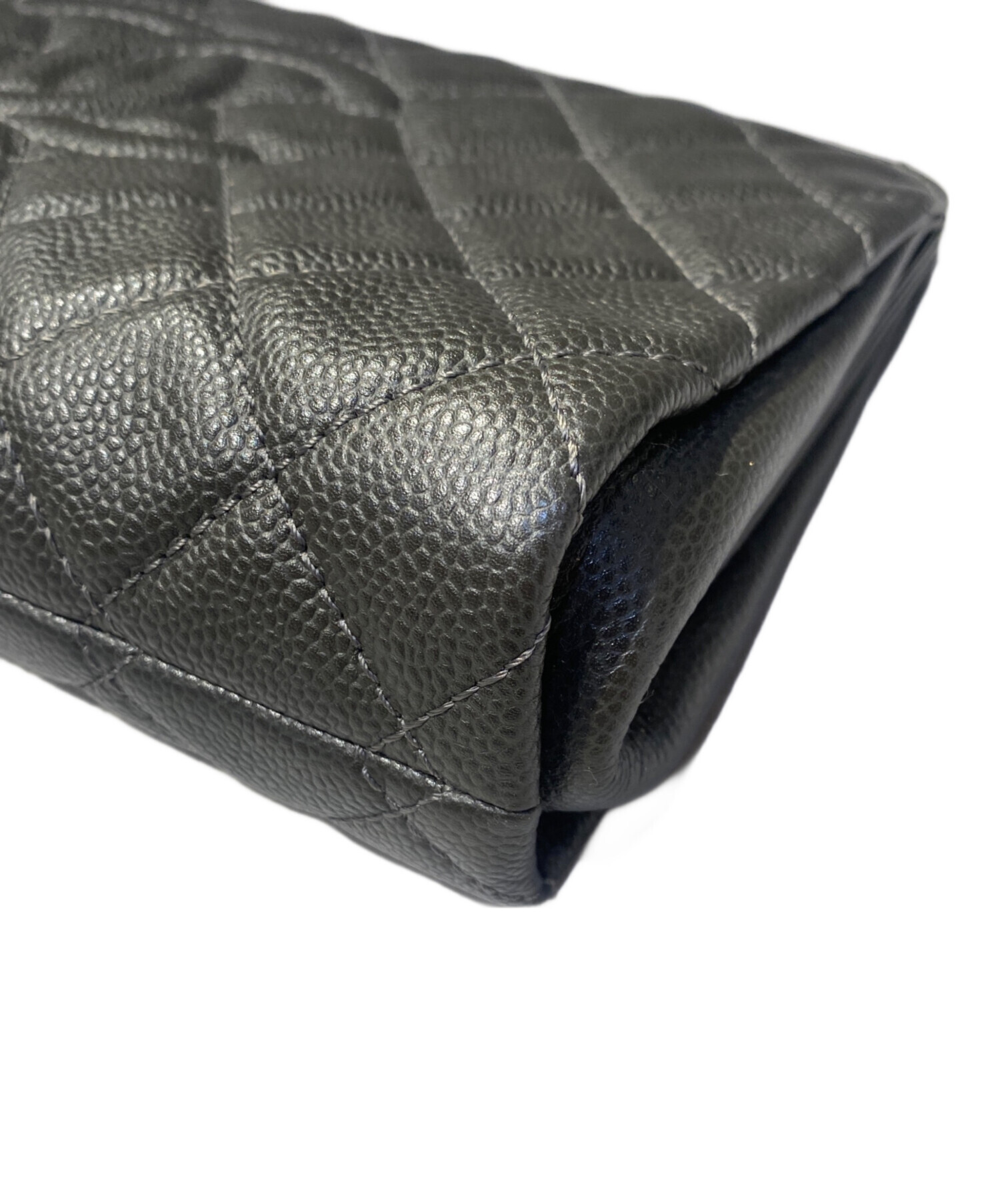 中古・古着通販】CHANEL (シャネル) マトラッセ クラッチバッグ グレー 