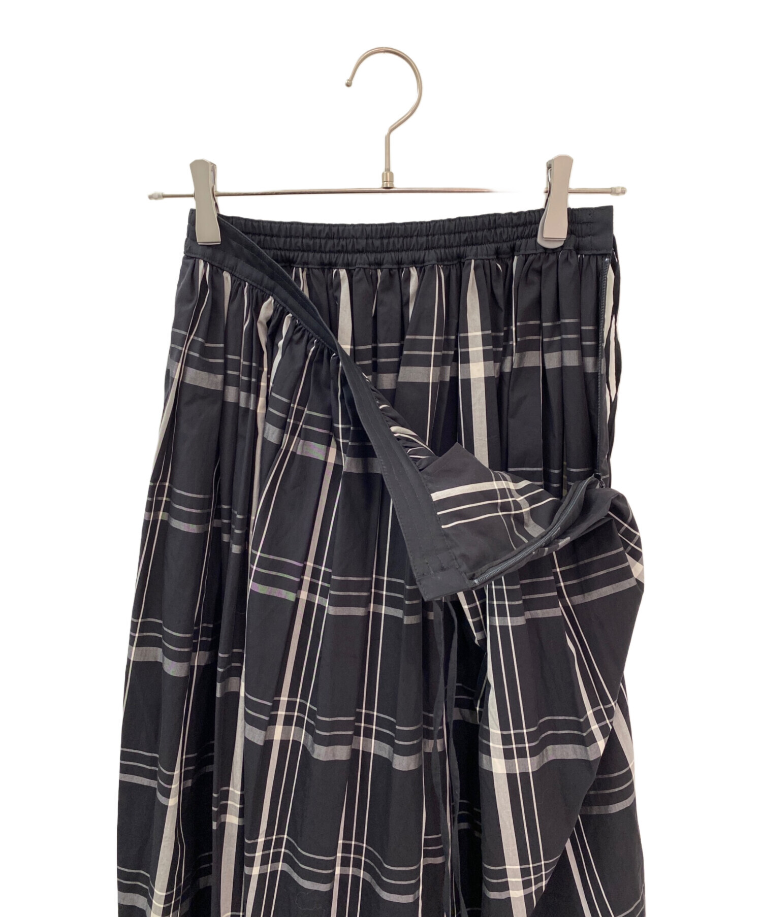 中古・古着通販】DRAWER (ドゥロワー) ウェストリボンチェック