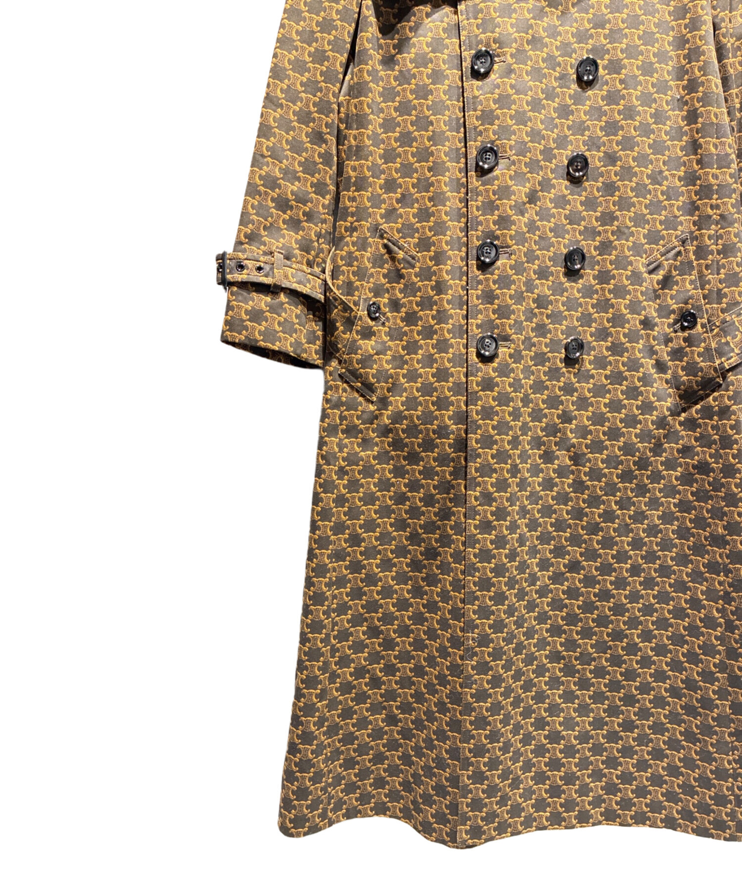 中古・古着通販】CELINE (セリーヌ) トレンチコート ダークブラウン