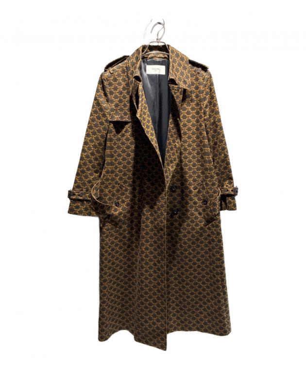 中古・古着通販】CELINE (セリーヌ) トレンチコート ダークブラウン