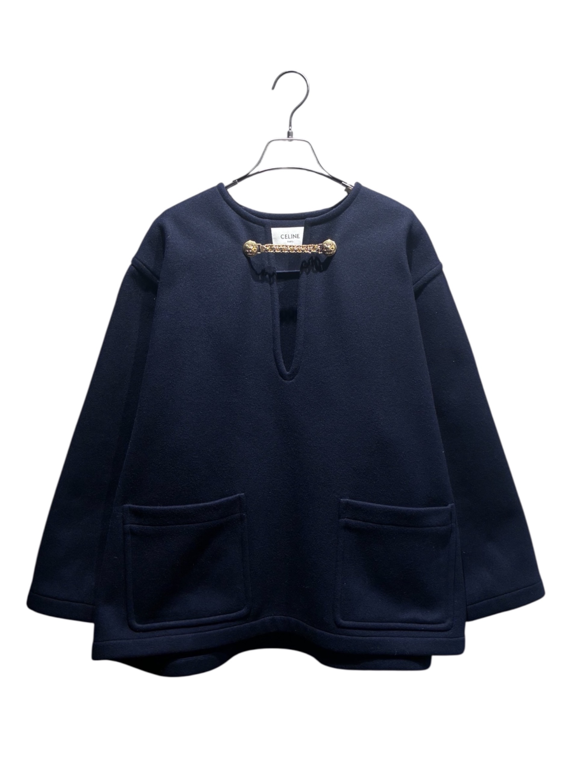 中古・古着通販】CELINE (セリーヌ) ウールスモック ネイビー サイズ