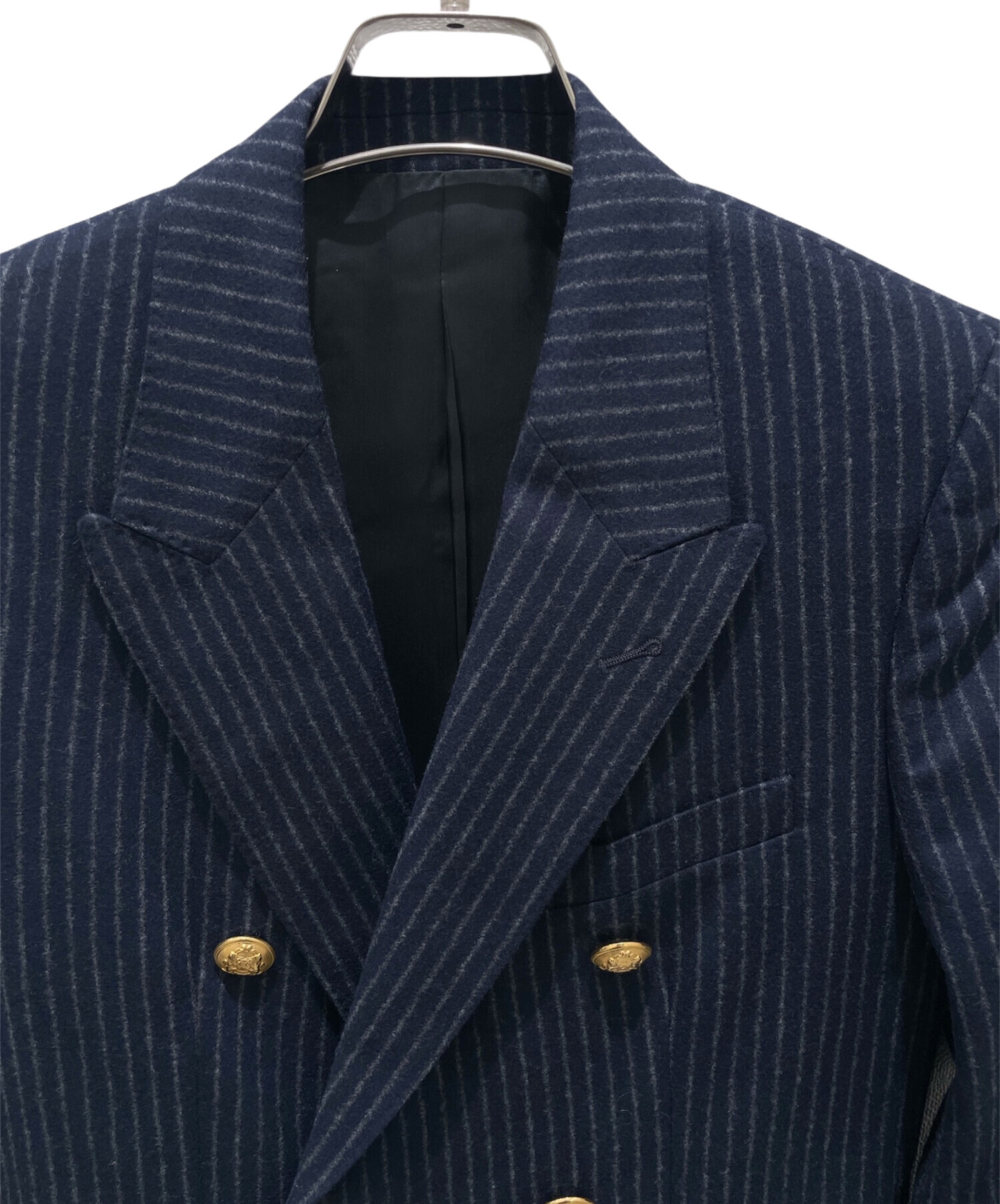 中古・古着通販】CELINE (セリーヌ) チョークストライプダブルブレスト