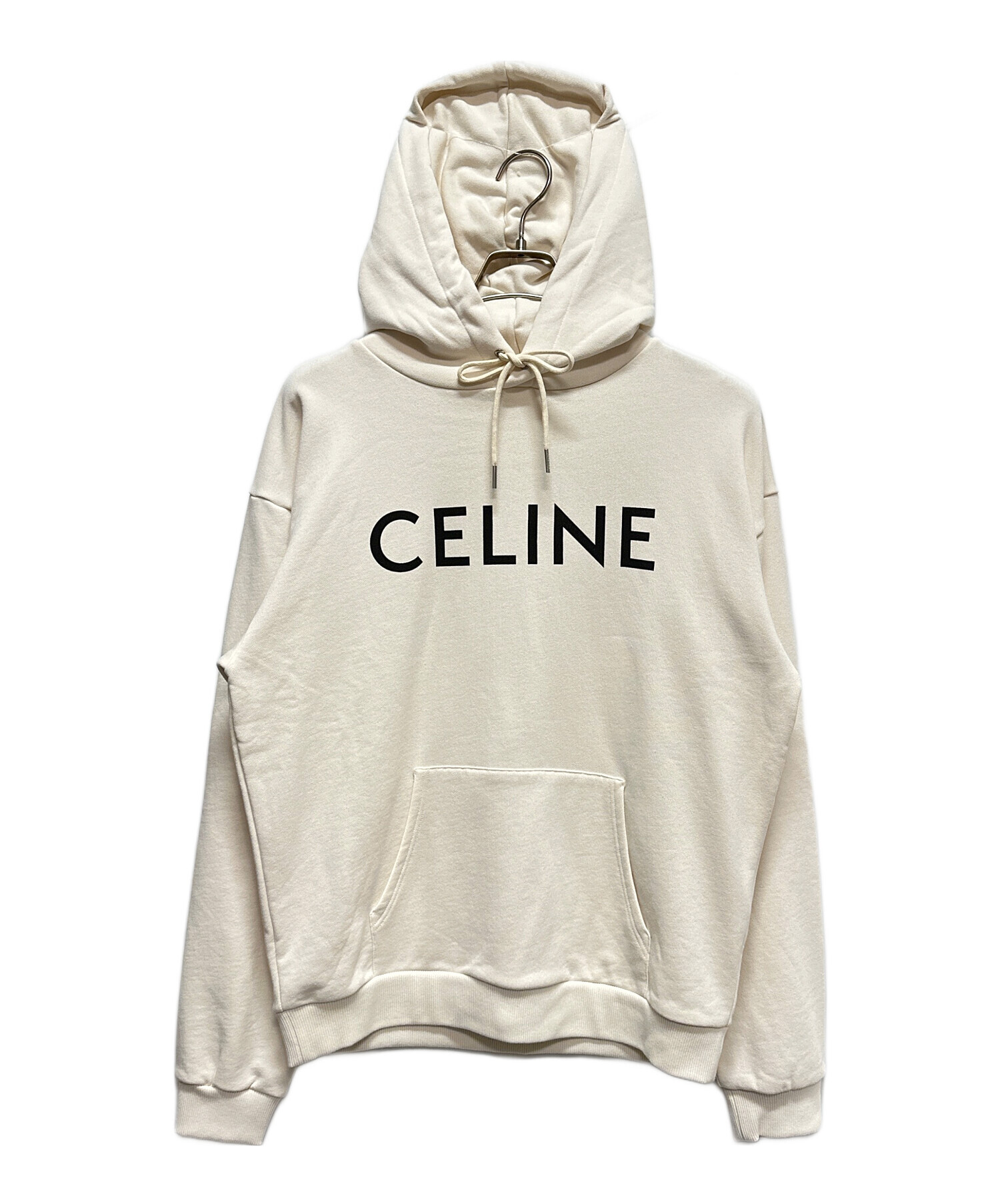 中古・古着通販】CELINE (セリーヌ) CELINEロゴ ルーズ フーディー 
