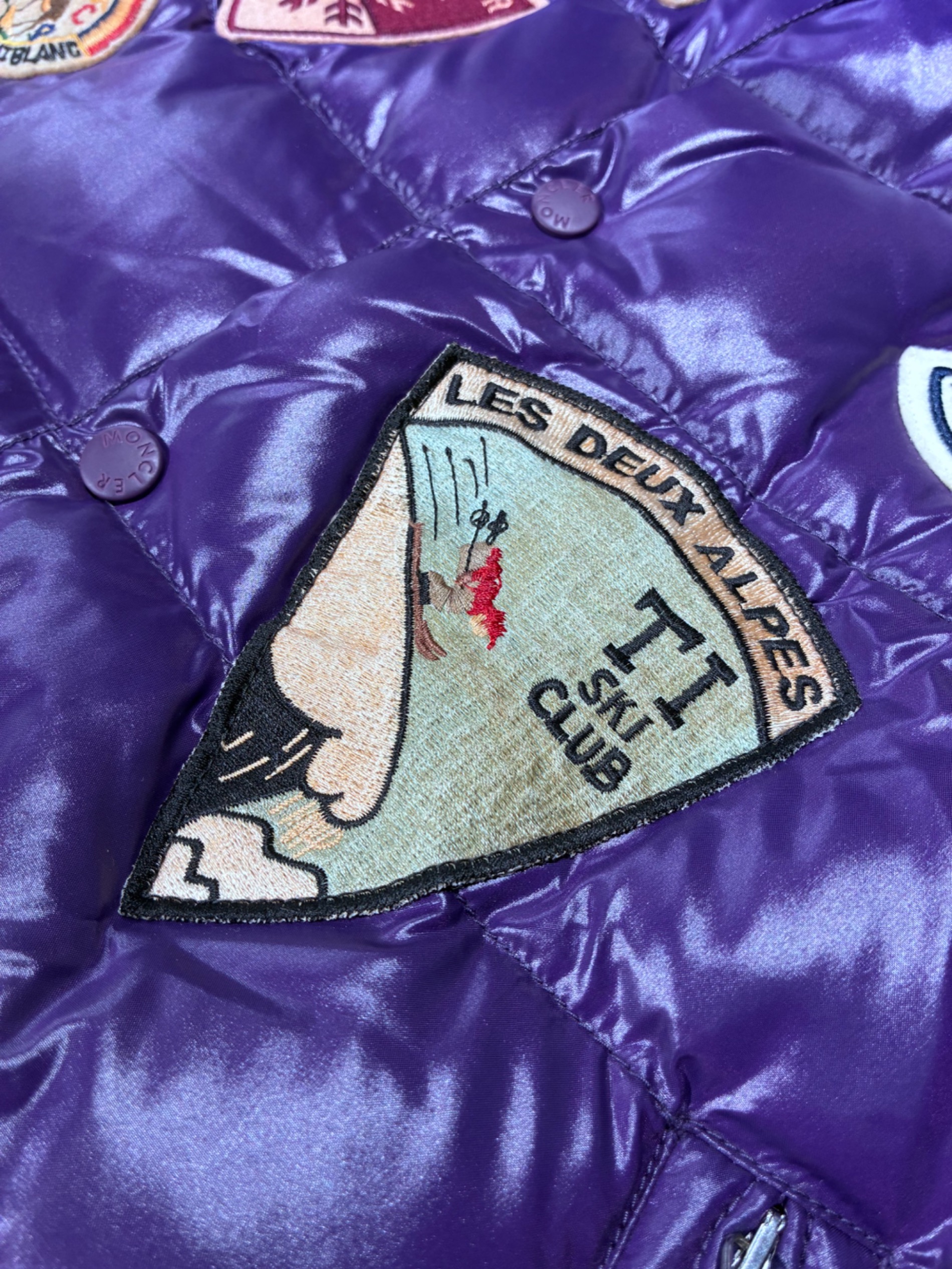 中古・古着通販】MONCLER (モンクレール) ダウンベスト パープル