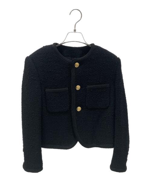中古・古着通販】CELINE (セリーヌ) ツイードジャケット ブラック