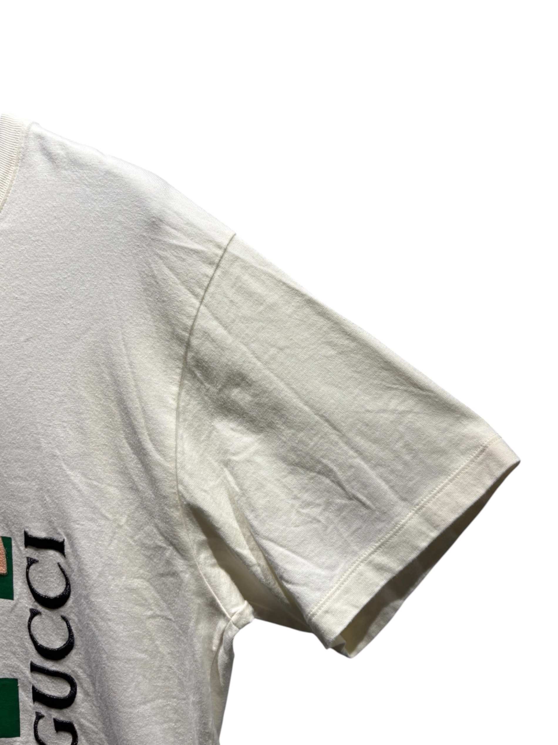 中古・古着通販】GUCCI (グッチ) スパンコールTシャツ アイボリー