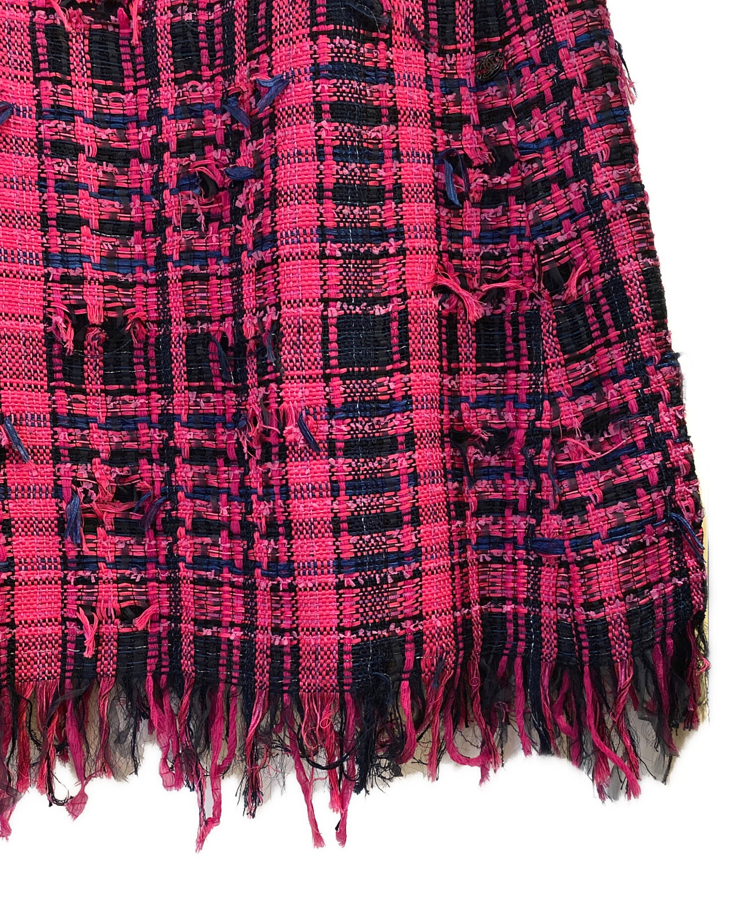 中古・古着通販】CHANEL (シャネル) ノースリーブツイードワンピース