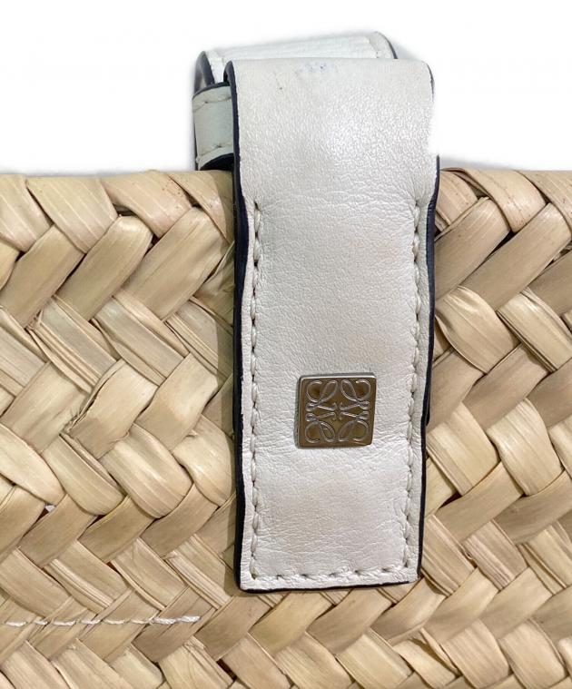 中古・古着通販】LOEWE (ロエベ) バスケットバッグ ホワイト サイズ