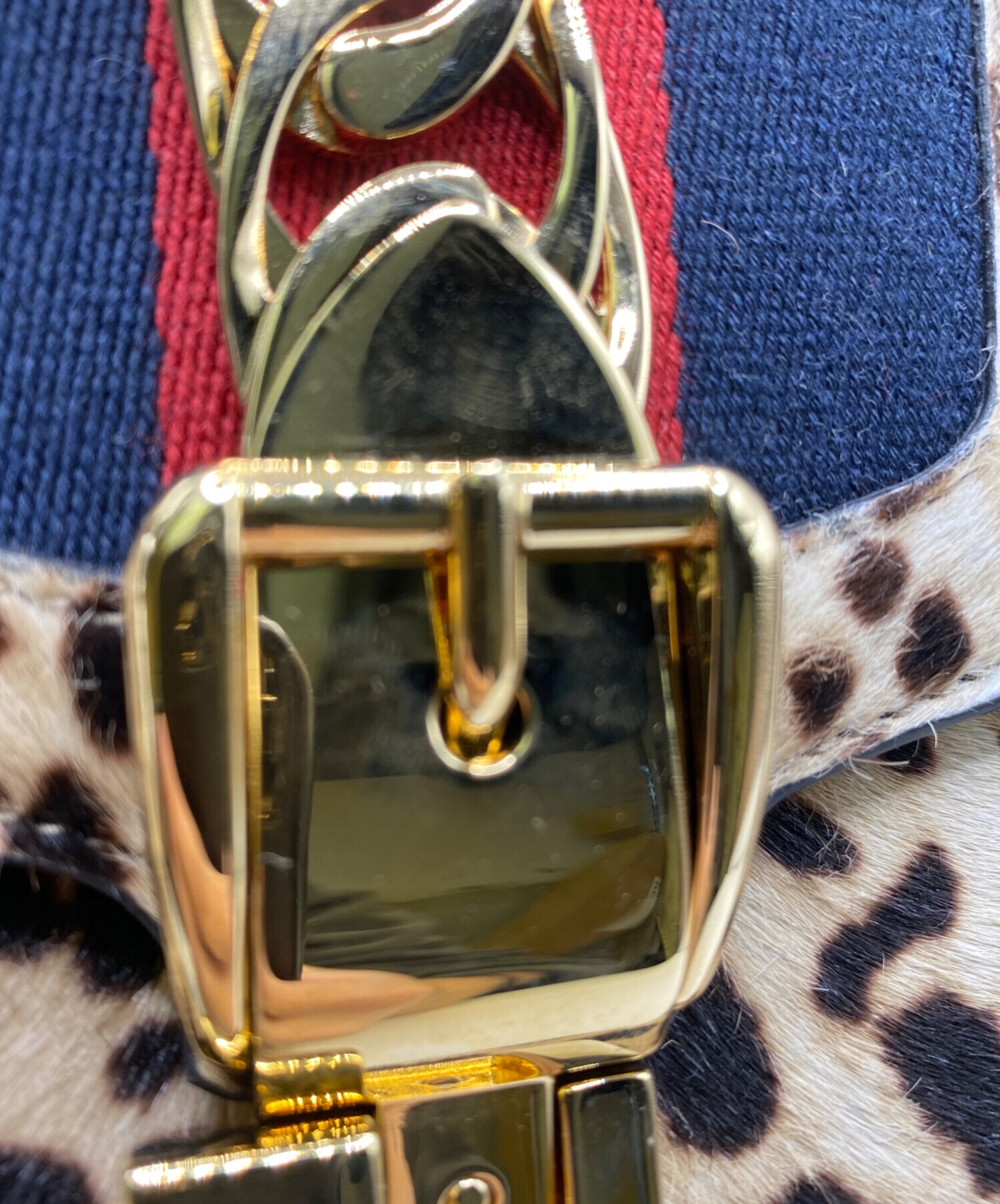 中古・古着通販】GUCCI (グッチ) シルヴィ ハラコショルダーバッグ 