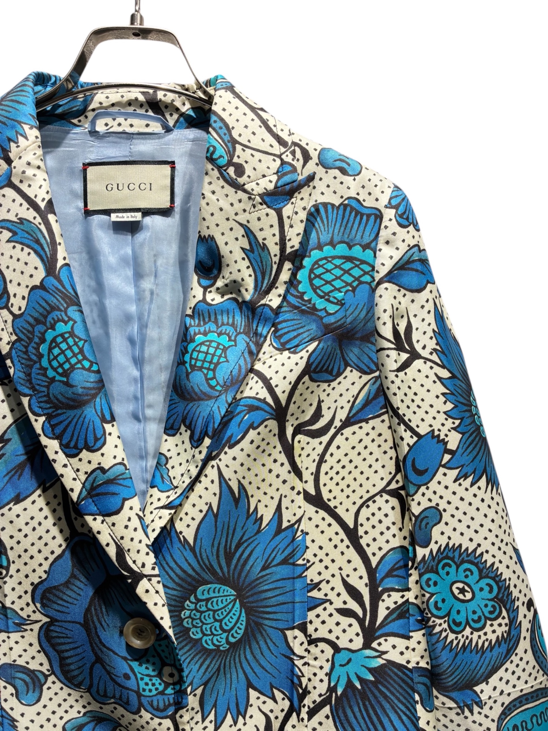 【希少】GUCCI 水色 レースジャケット　グッチ　130cm 中古・古着通販】GUCCI (グッチ) ジャケット ブルー サイズ:38