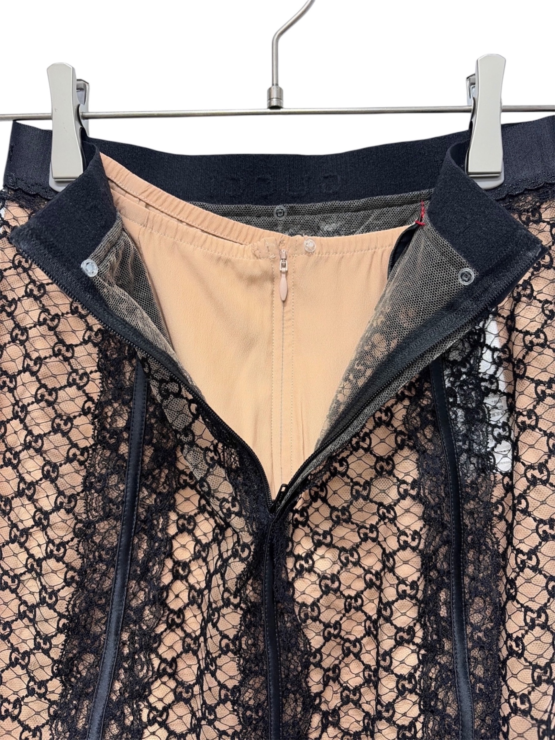 GUCCI GGロゴ レース ビスチェ 中古・古着通販】GUCCI (グッチ) GGレース ビスチェ＆スカート