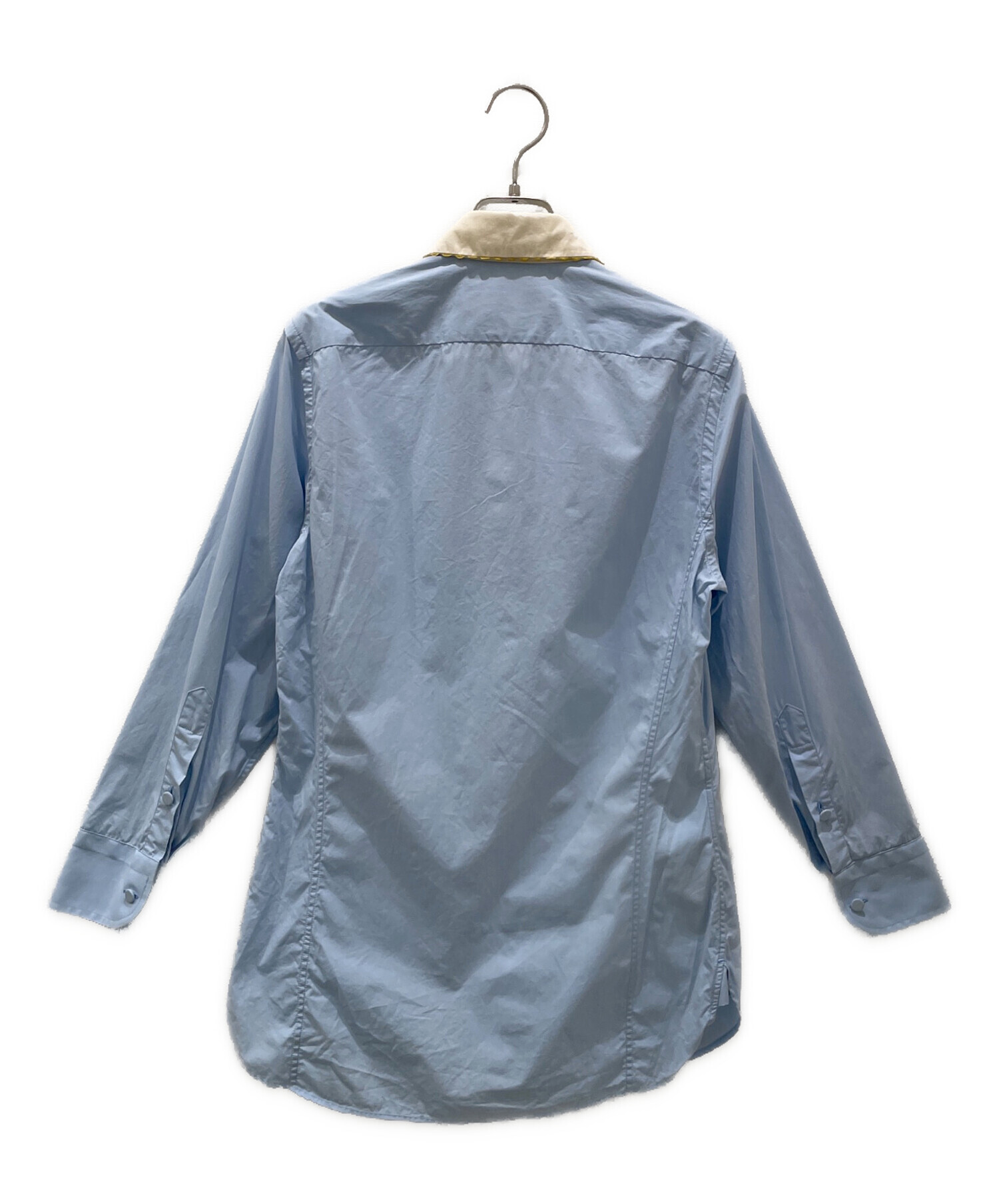 中古・古着通販】GUCCI (グッチ) リボン付きシャツ/長袖シャツ スカイ