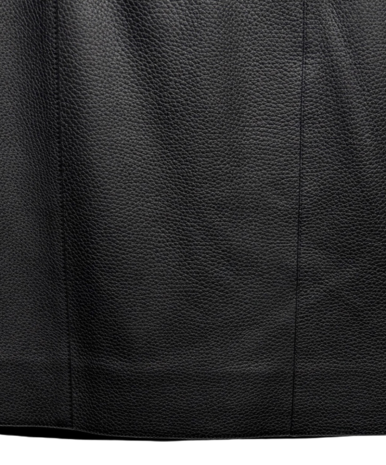 中古・古着通販】HERMES (エルメス) レザースカート ブラック サイズ