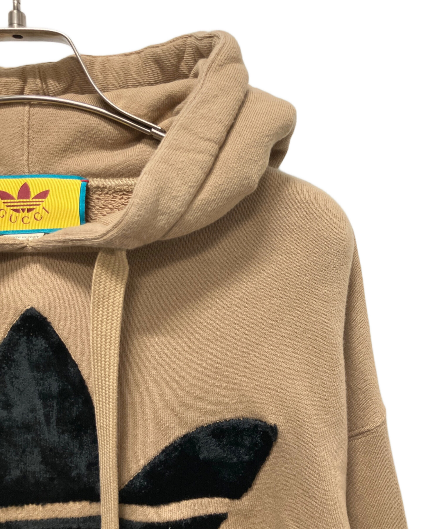 美品 グッチ アディダス コラボ パーカー ブラウン XS GUCCI アディダス コラボパーカー アディダスグッチxs 未使用 ブラウン