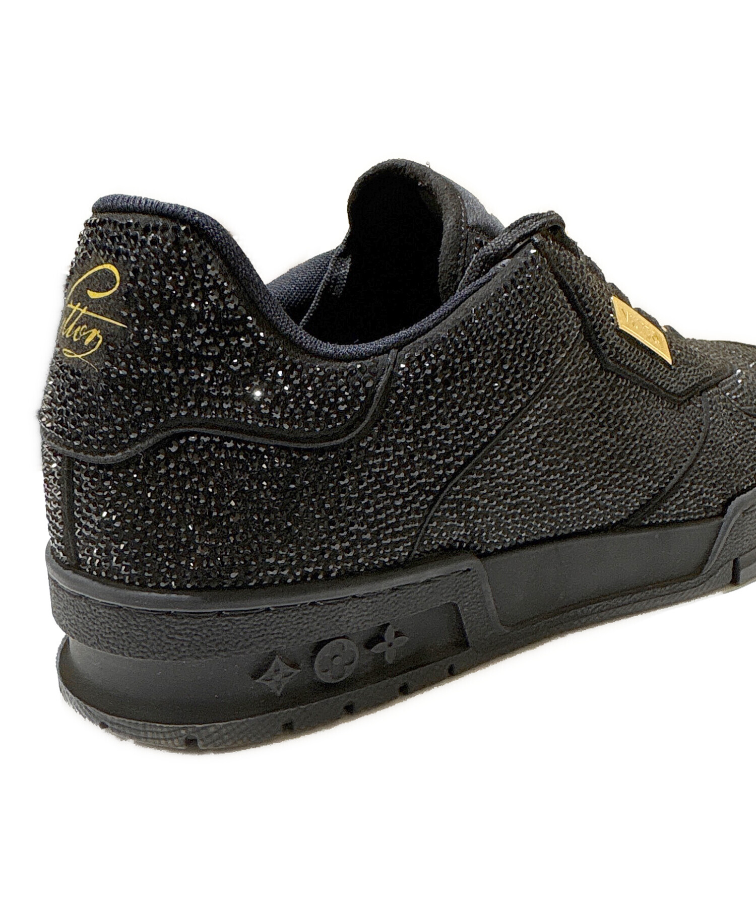 LOUIS VUITTON ルイヴィトン　ブラックスニーカー 金色 中古・古着通販】LOUIS VUITTON (ルイ ヴィトン) LV Trainer Black