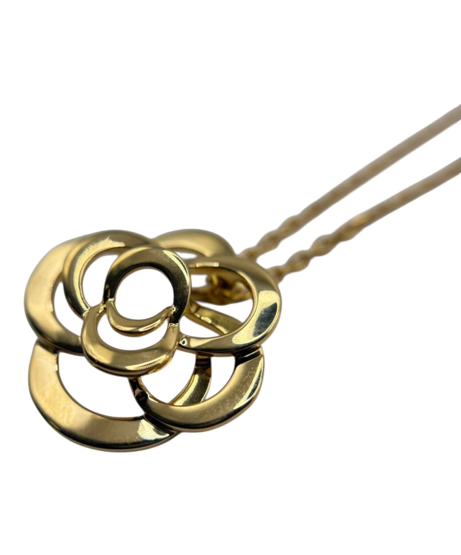 中古・古着通販】CHANEL (シャネル) カメリアネックレス/K18/5.48g