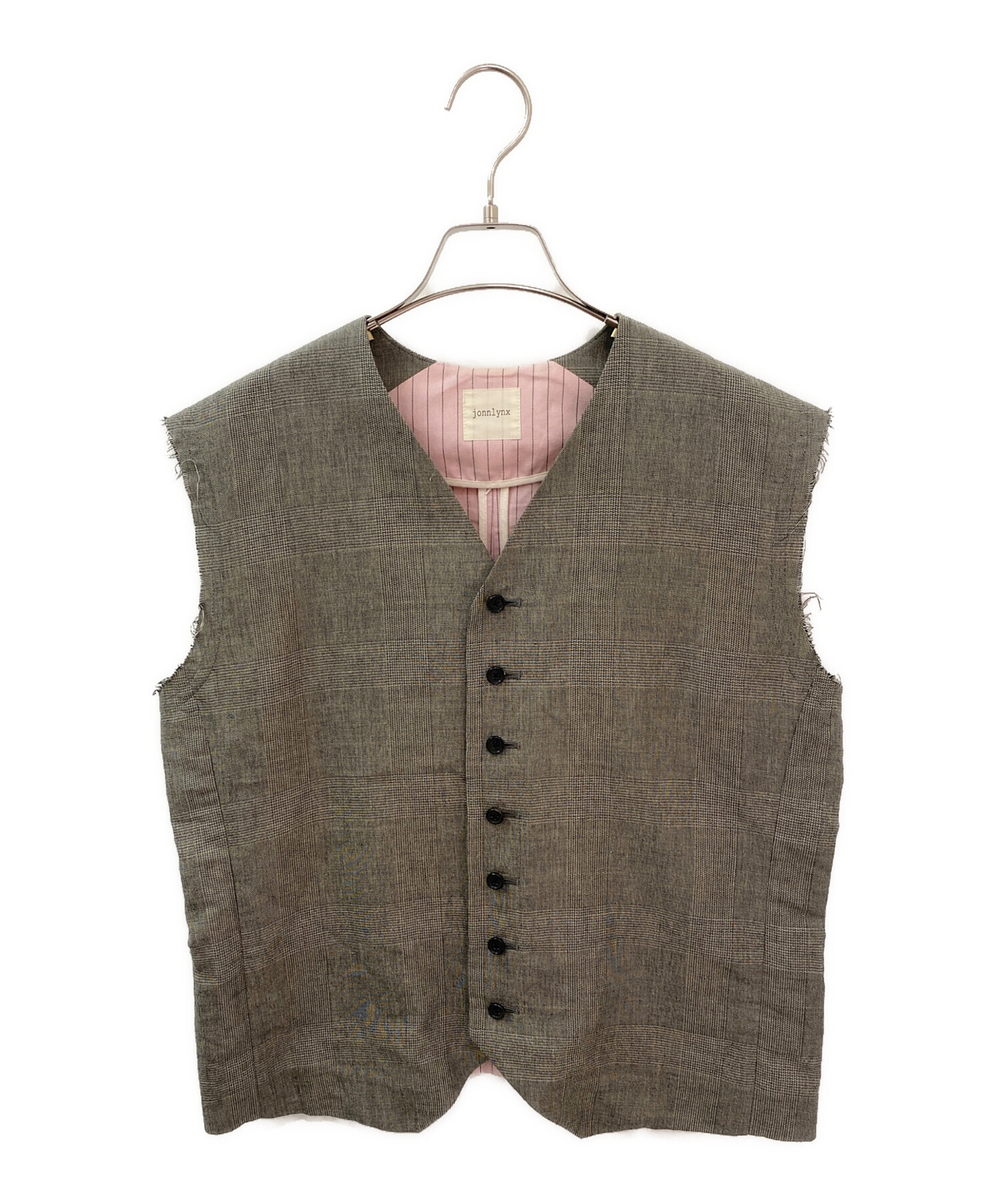 中古・古着通販】jonnlynx (ジョンリンクス) two tone gilet グレー