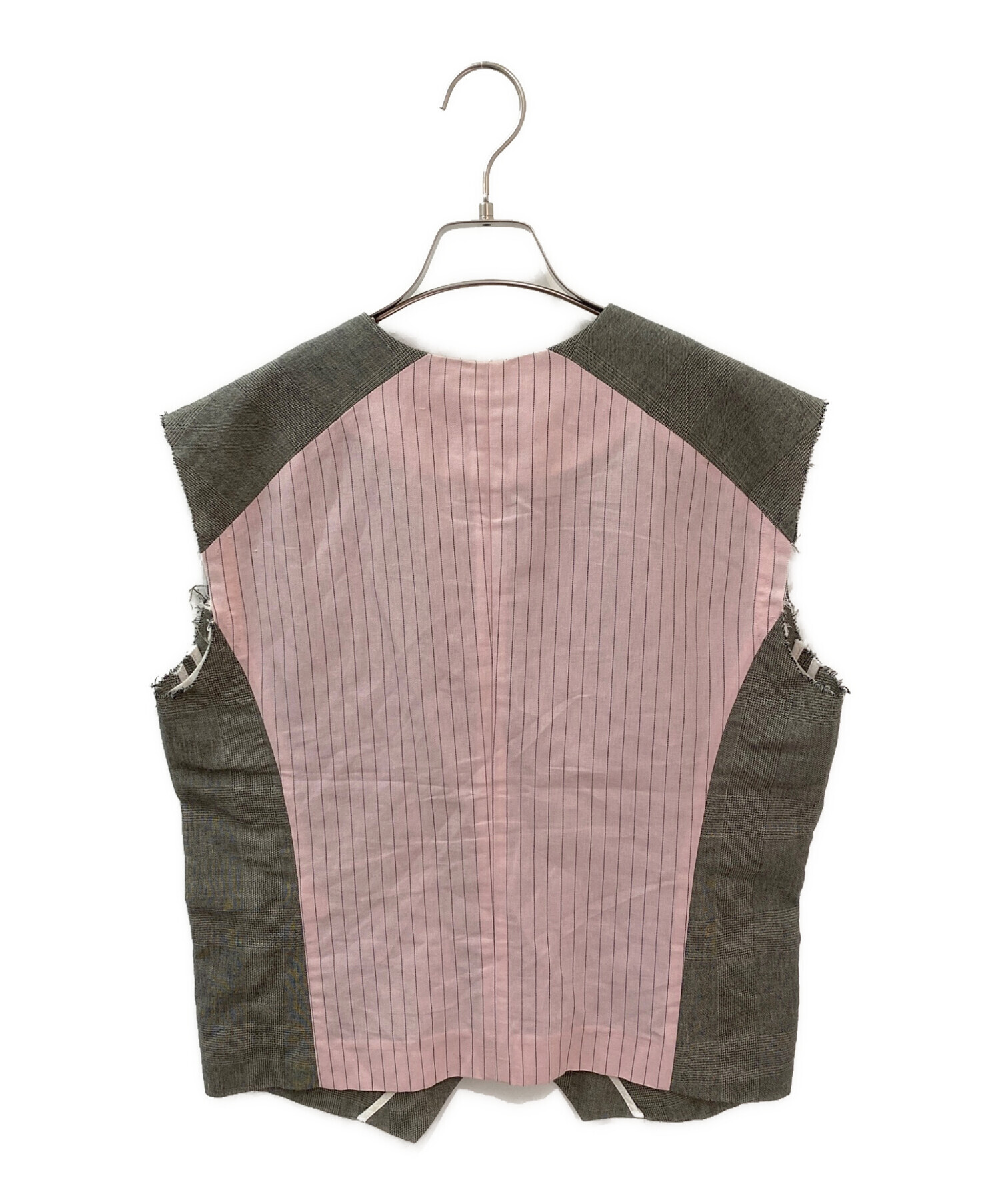 中古・古着通販】jonnlynx (ジョンリンクス) two tone gilet グレー