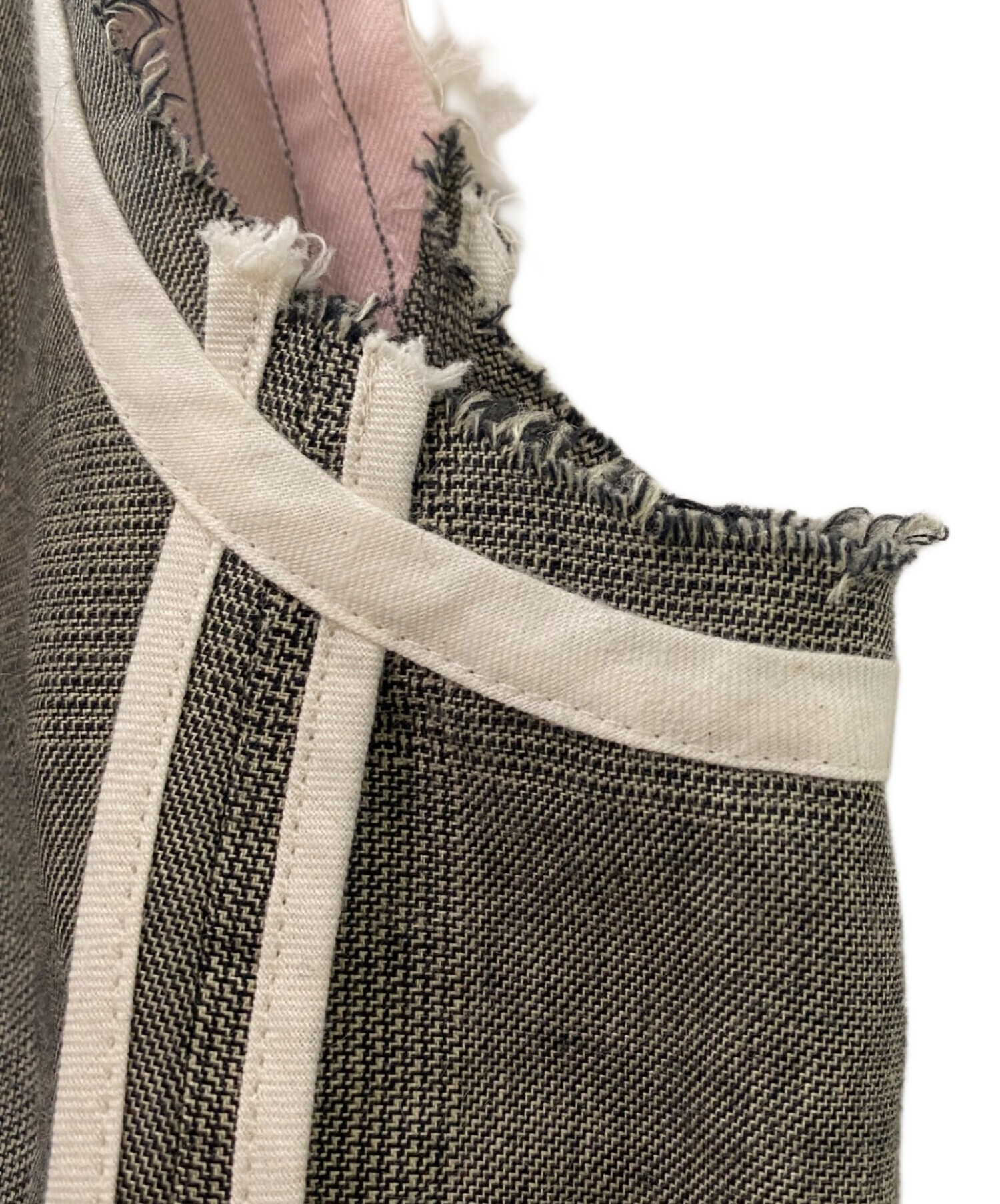 中古・古着通販】jonnlynx (ジョンリンクス) two tone gilet グレー