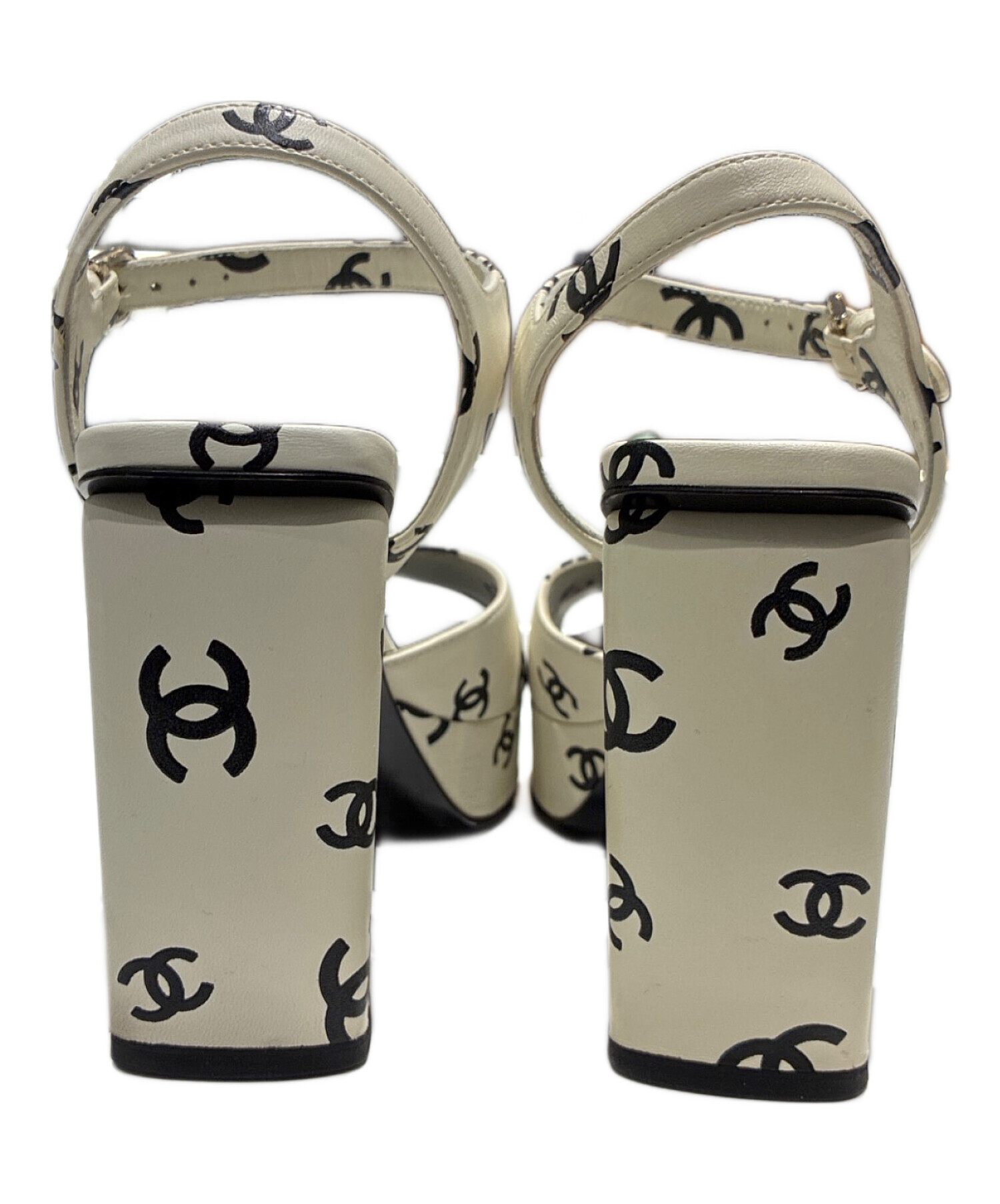中古・古着通販】CHANEL (シャネル) ココマーク総柄ストラップサンダル