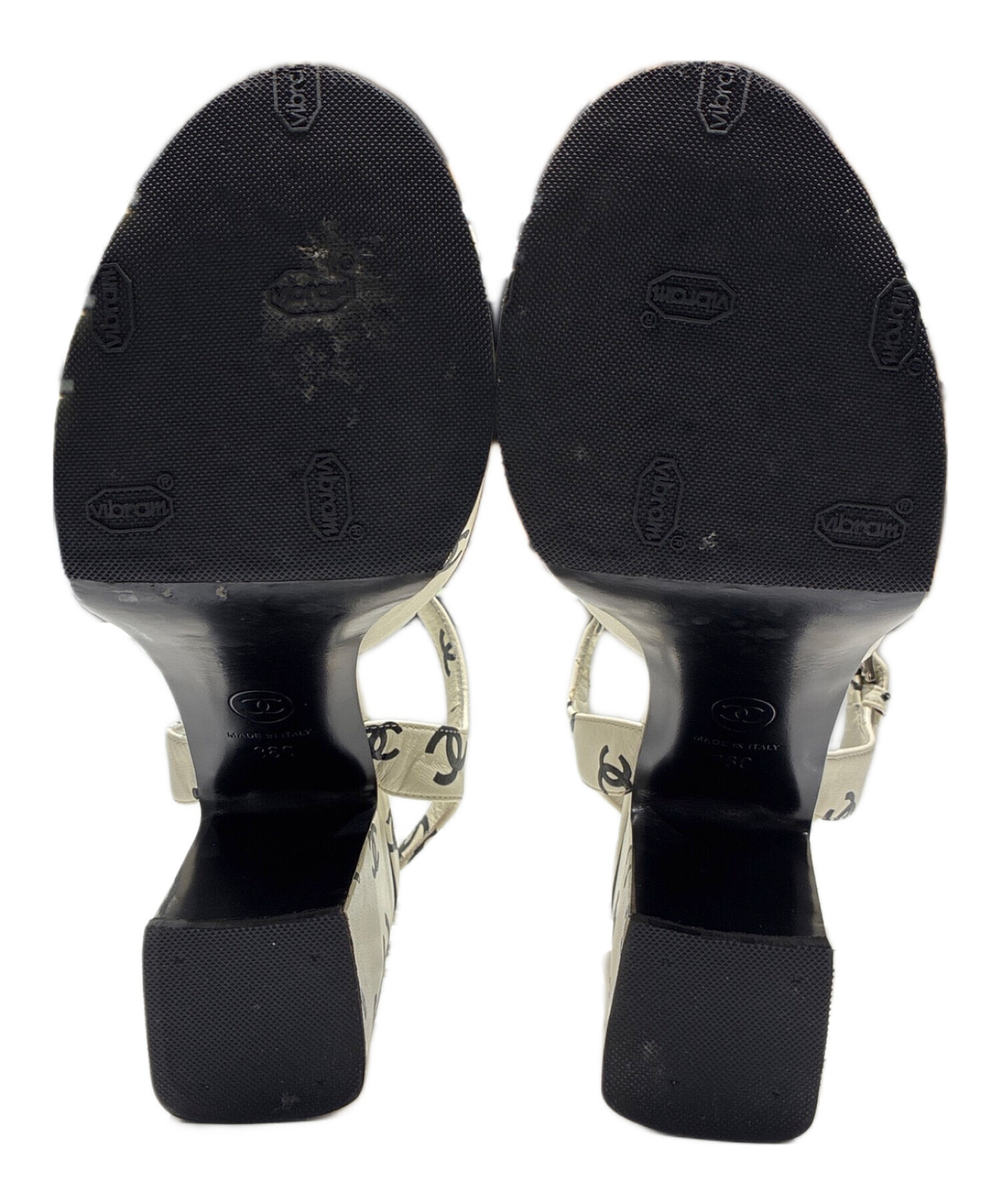 中古・古着通販】CHANEL (シャネル) ココマーク総柄ストラップサンダル