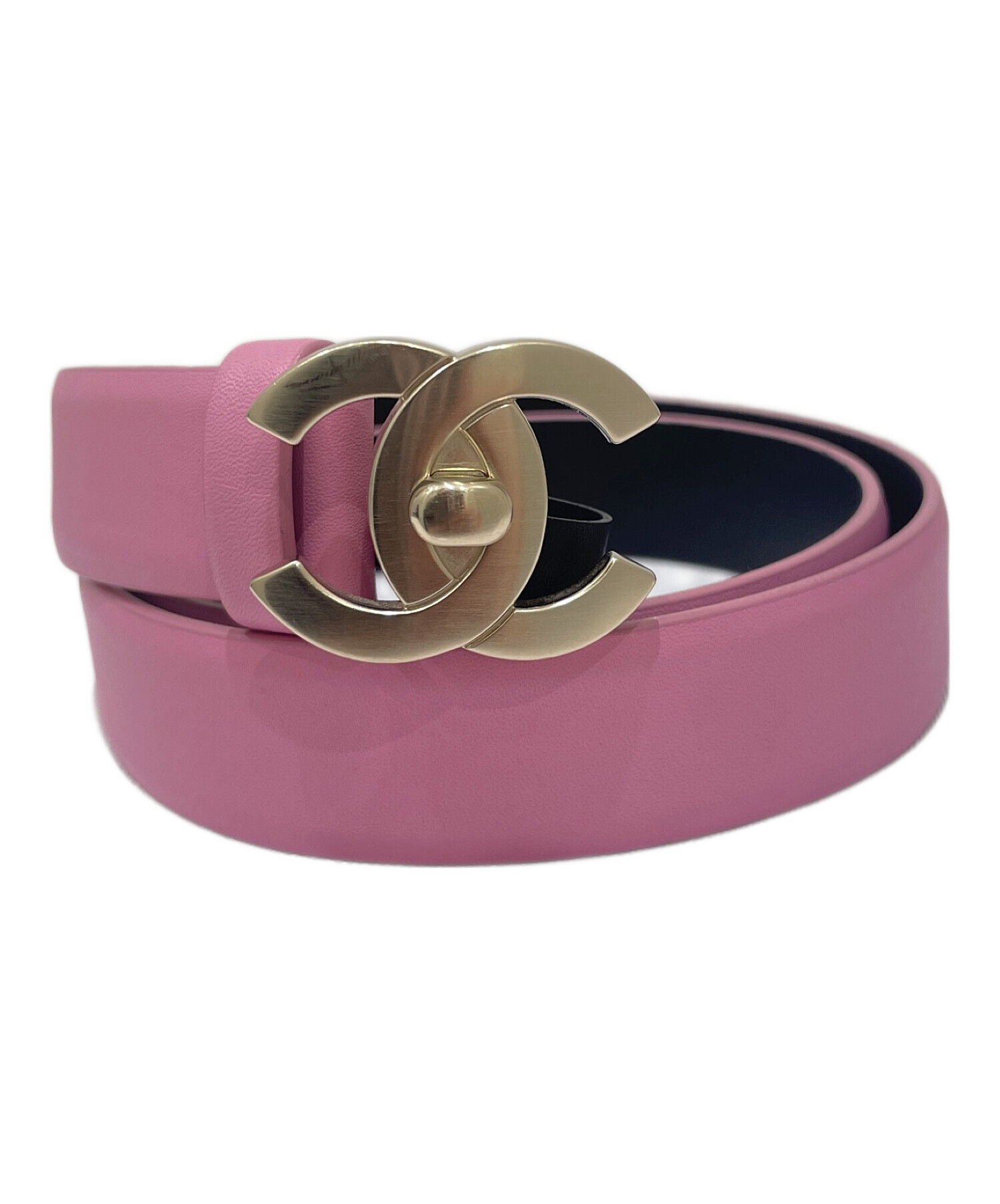 中古・古着通販】CHANEL (シャネル) ココマークターンロックレザー