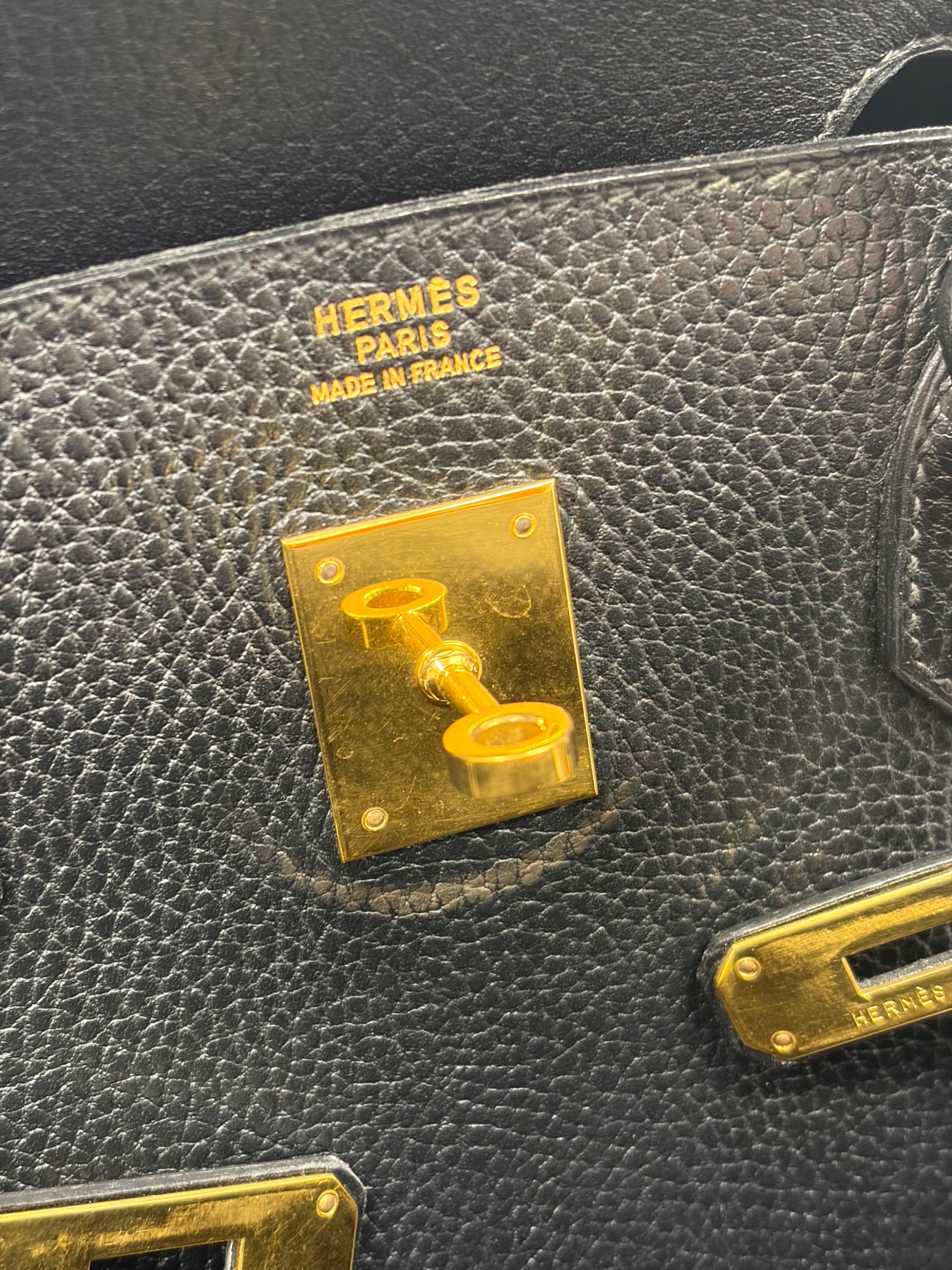 エルメス アールデイ アルデンヌ ブラック ゴールド金具 2Wayバッグ ST有