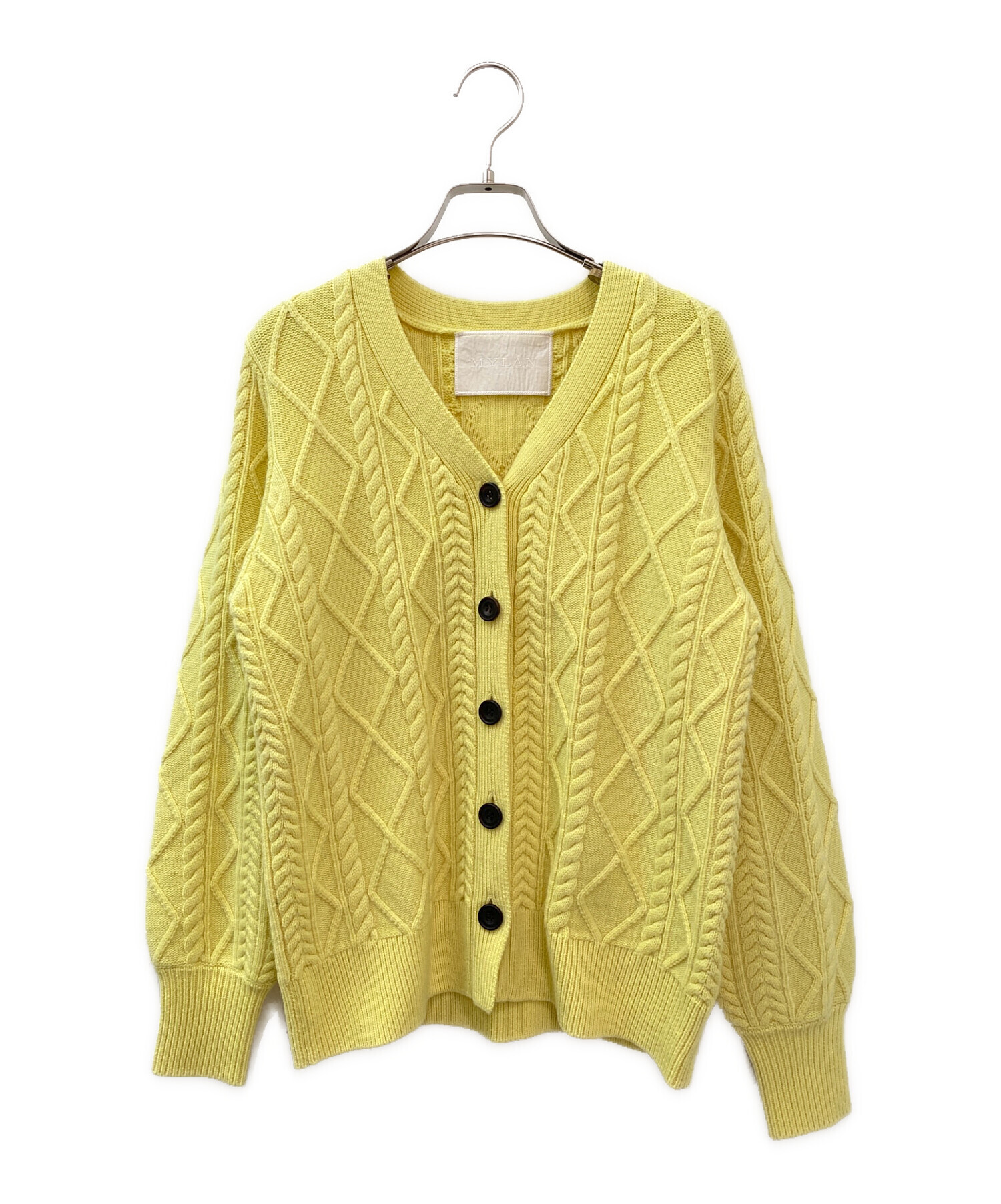 中古・古着通販】MYLAN (マイラン) Cashmere Cable Knit V Neck