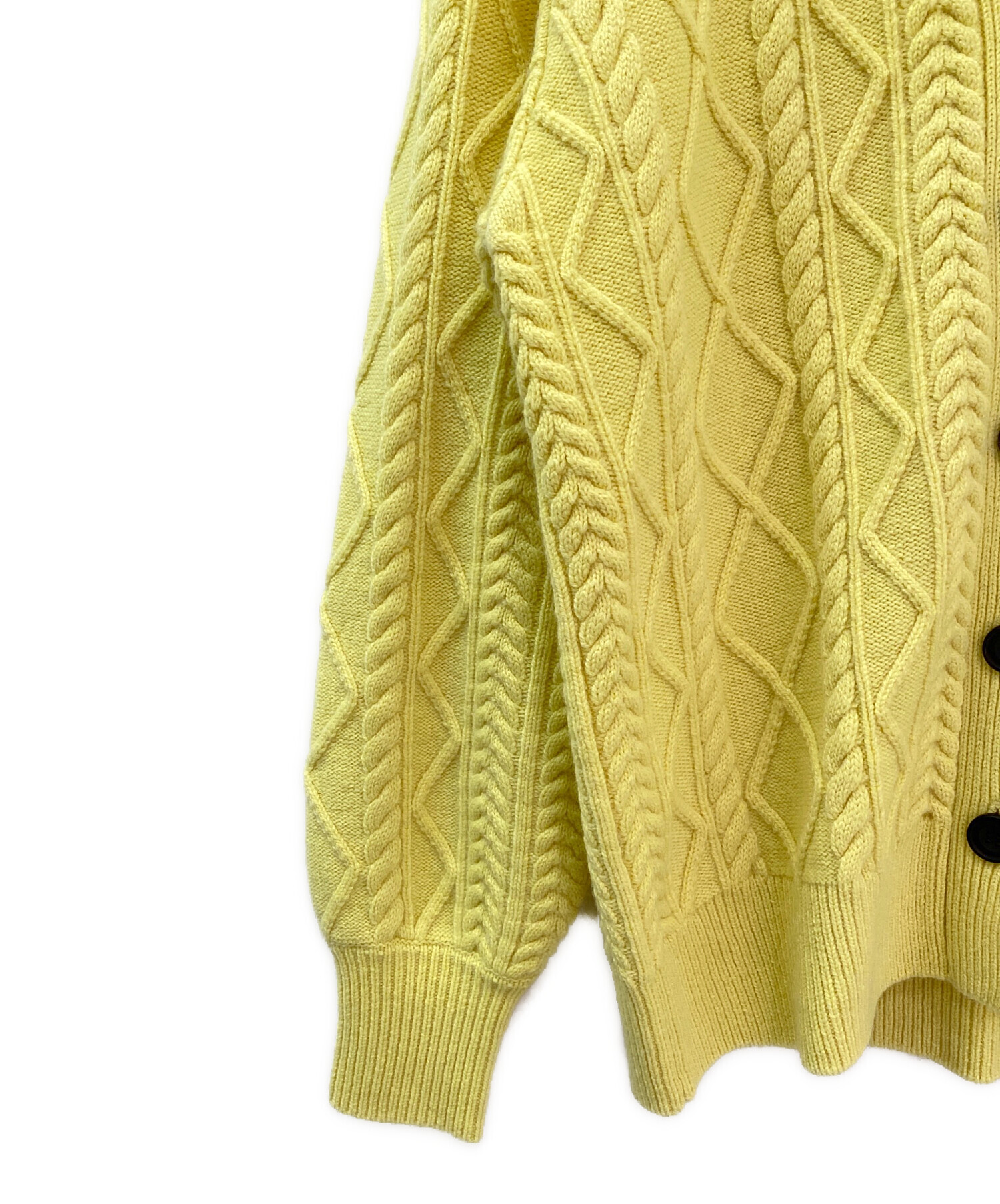 MYLAN カシミアカーディガン 中古・古着通販】MYLAN (マイラン) Cashmere Cable Knit V Neck