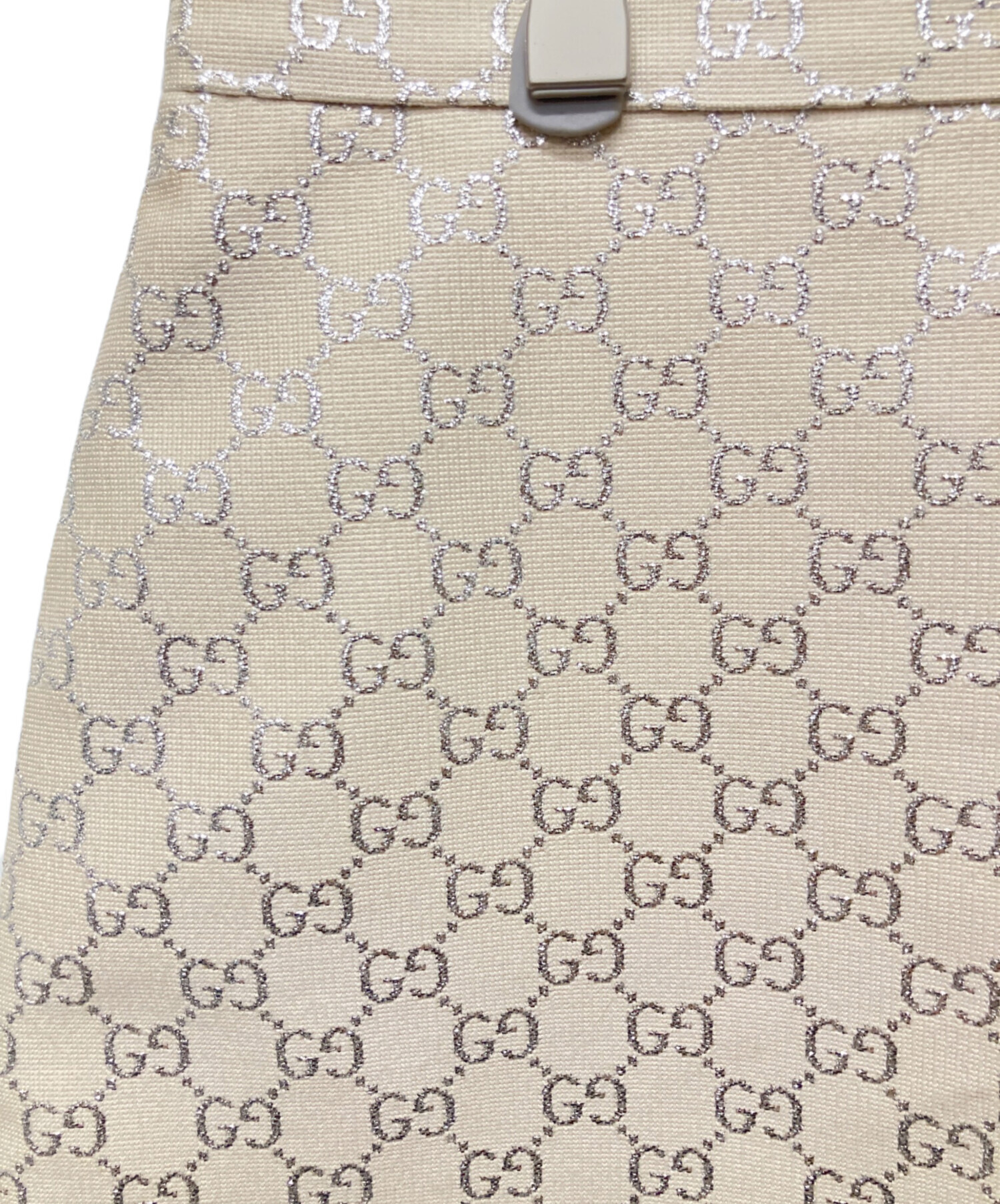 GUCCIスカート36 中古・古着通販】GUCCI (グッチ) シルク混 GGラメミニスカート