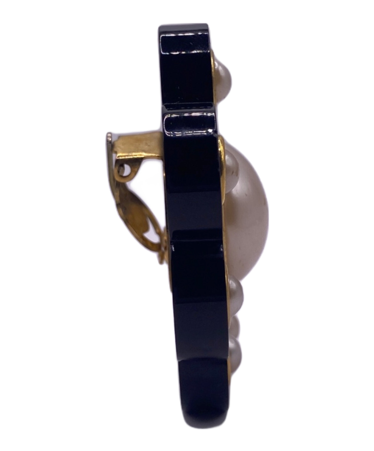 中古・古着通販】CHANEL (シャネル) カメリアフェイクパールイヤリング