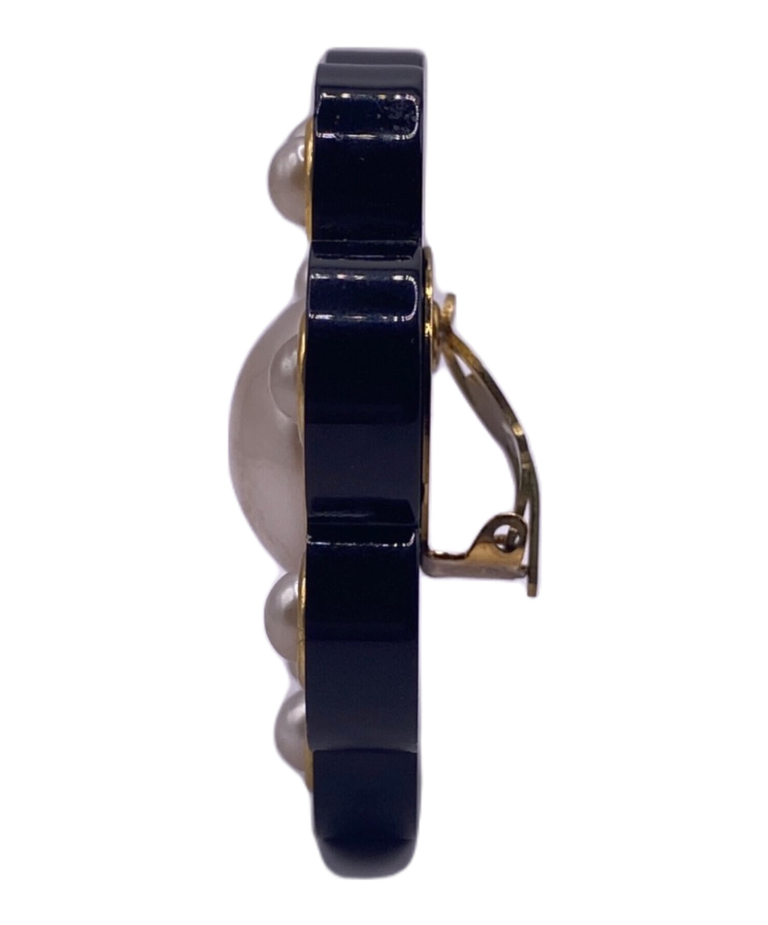 中古・古着通販】CHANEL (シャネル) カメリアフェイクパールイヤリング