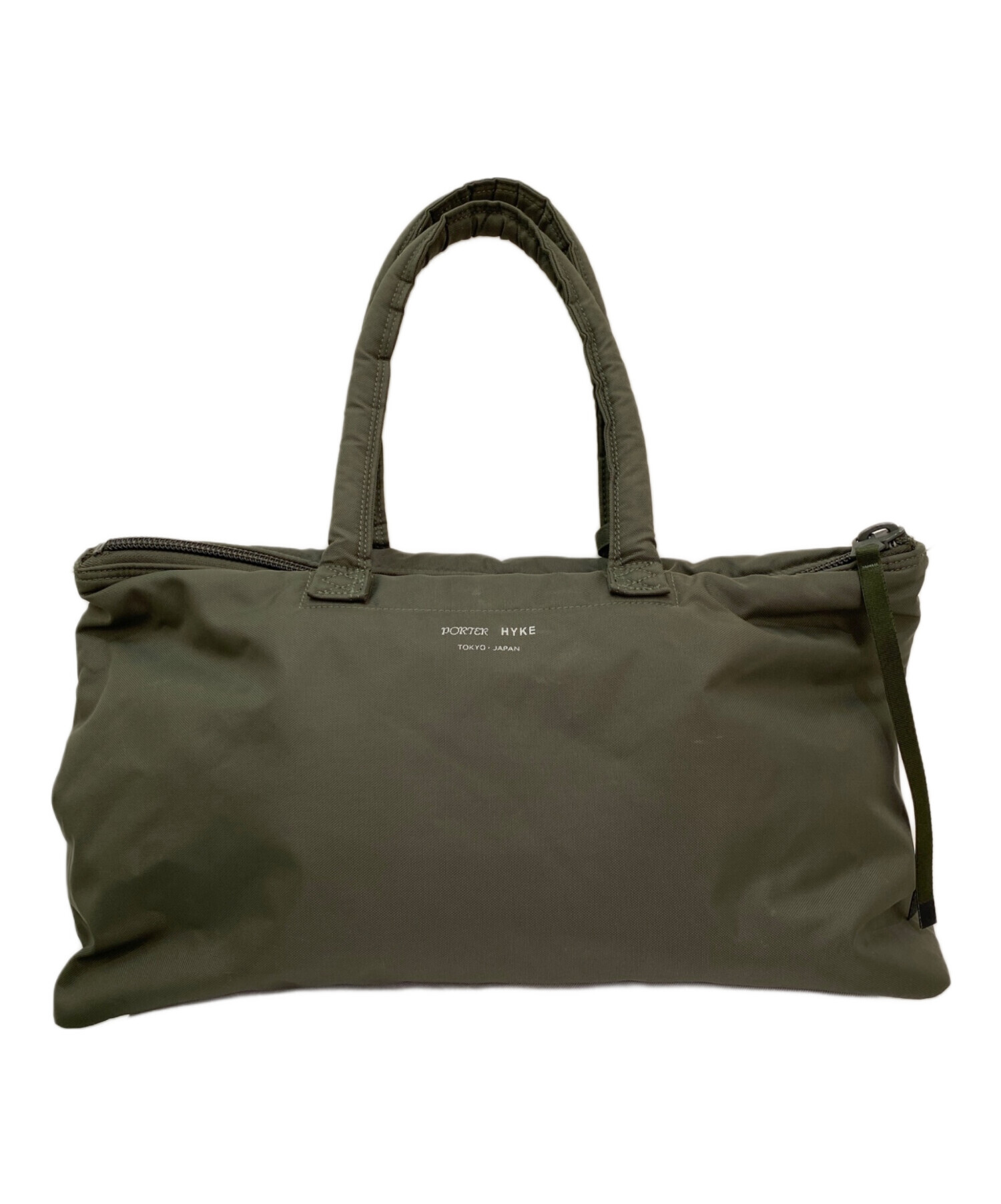 hyke × PORTER ヘルメットバッグ オリーブドラブ 中古 グリーン hyke × PORTER ヘルメットバッグ オリーブドラブ 中古 グリーン hyke