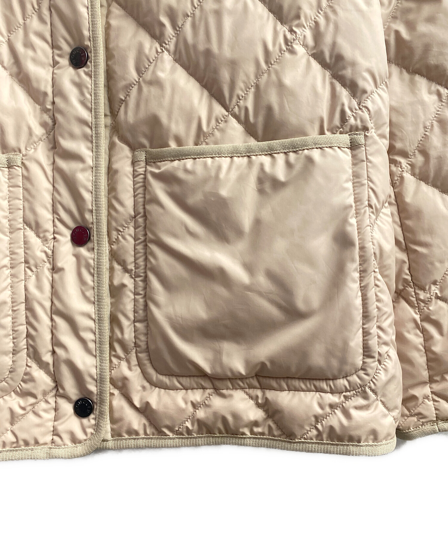 中古・古着通販】MONCLER (モンクレール) ダウンジャケット ベージュ 