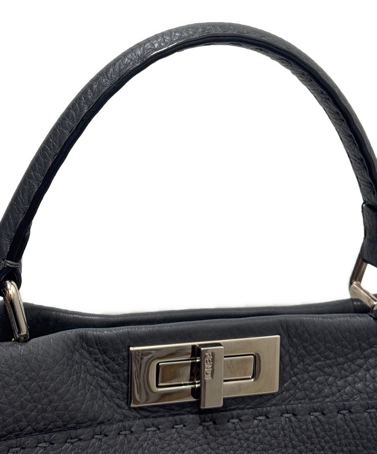 中古・古着通販】FENDI (フェンディ) ピーカブー ミディアム グレー