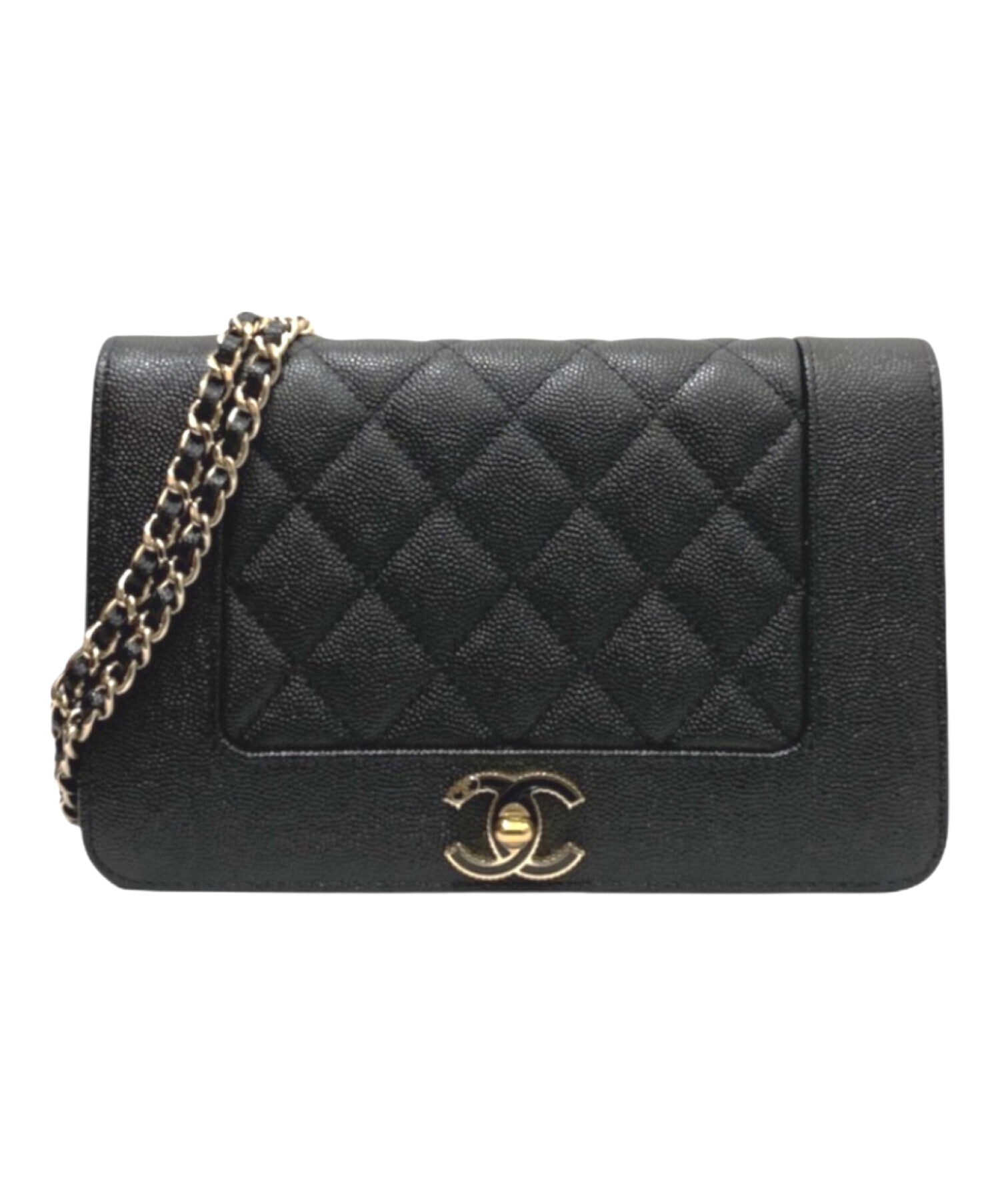 【専用】CHANEL マドモアゼル・ミドルsizeお財布・ブラック 中古・古着通販】CHANEL (シャネル) マドモアゼルチェーンウォレット