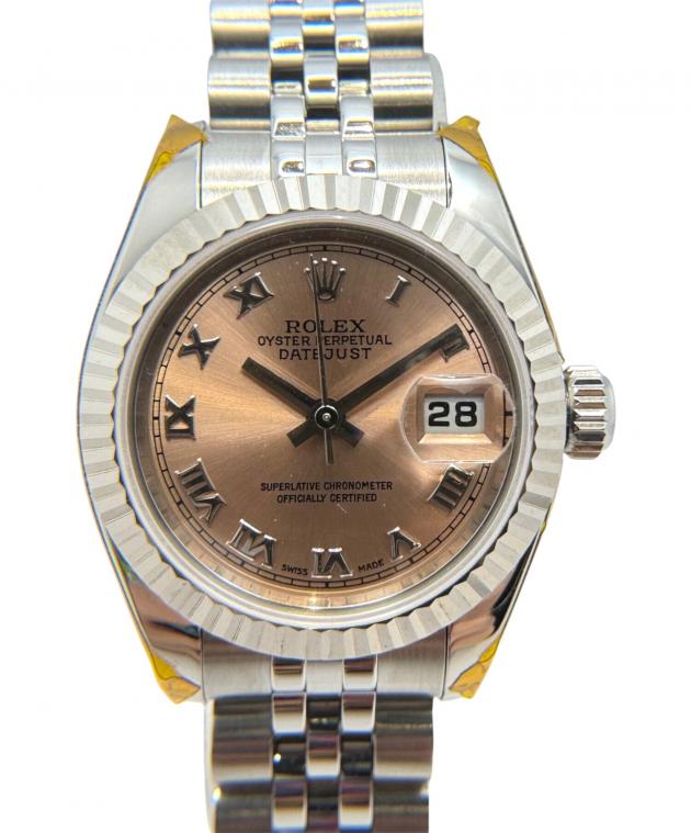 ROLEX ロレックス デイトジャスト26 179174NG 腕時計
 K18ホワイトゴールド K18WG/ステンレススチール ホワイトシェル10PD文字盤 自動巻き レディース【中古】【472】 ロレックス ROLEX デイトジャスト26 179174 ホワイト WG/SS 自動巻き
