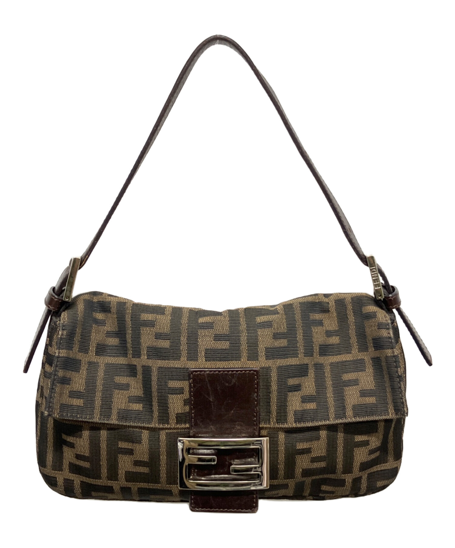 中古・古着通販】FENDI (フェンディ) ズッカ マンマバケット ブラウン