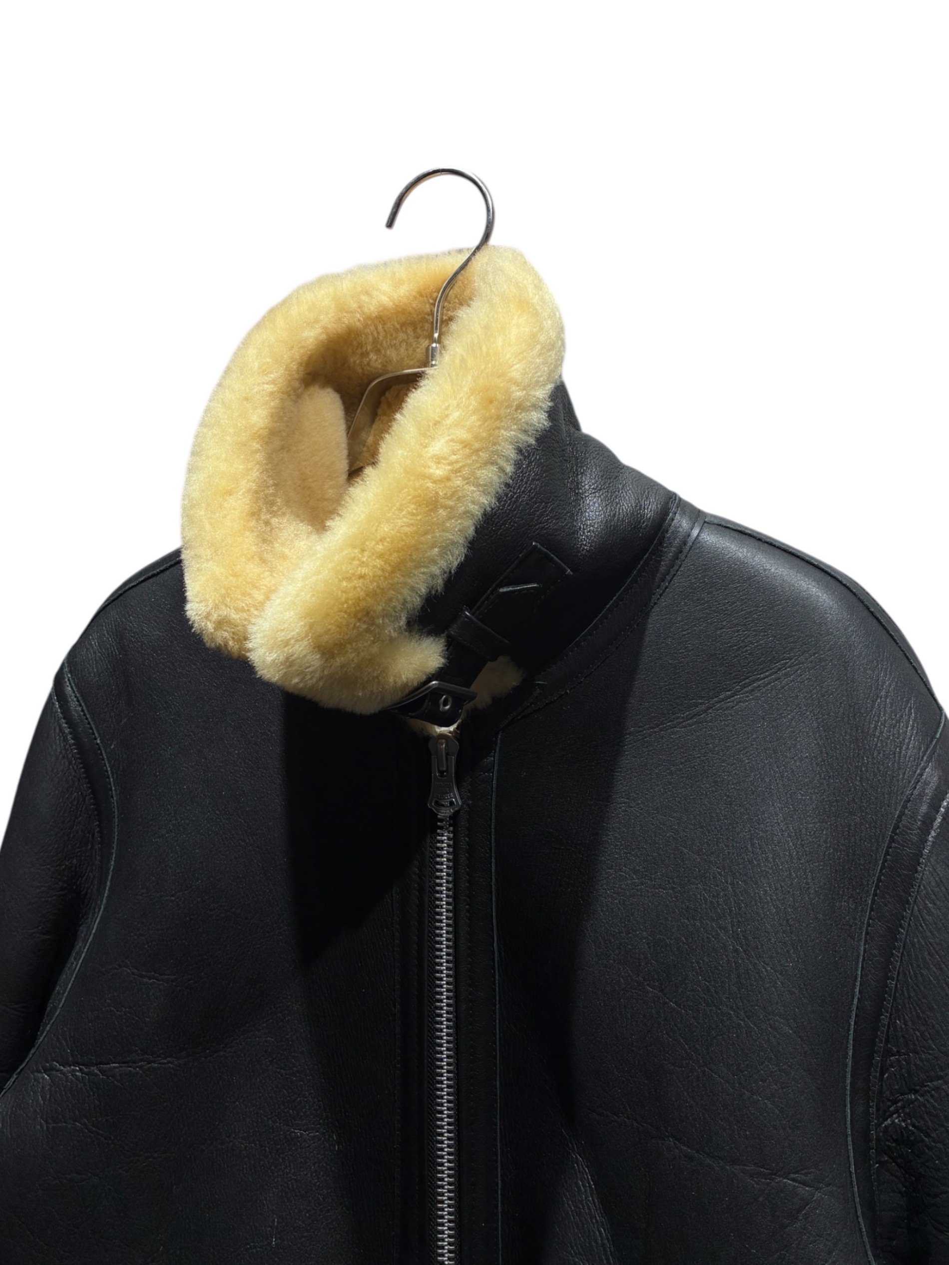 中古・古着通販】CRIMIE (クライミー) MOUTON B-3 JACKET ブラック