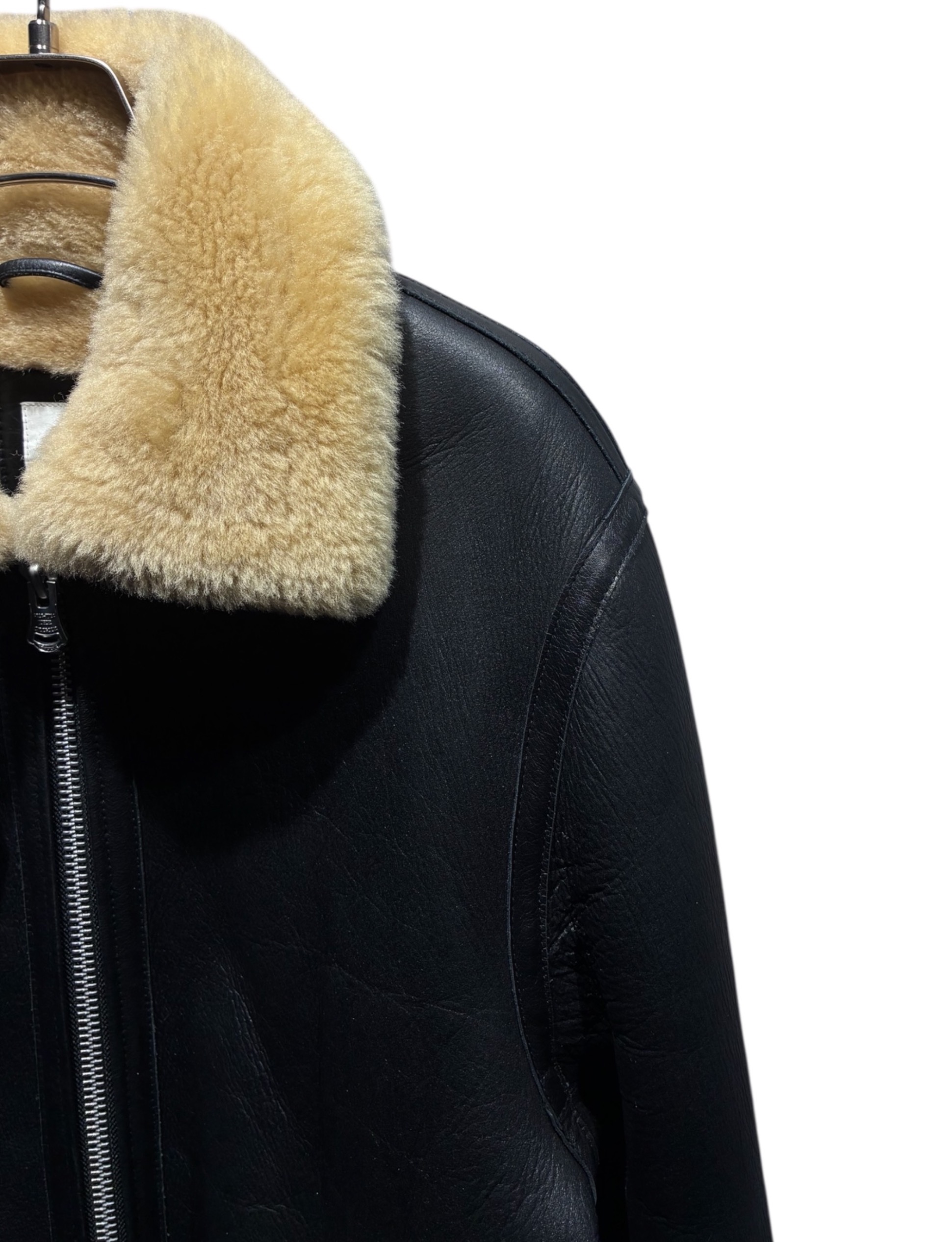 中古・古着通販】CRIMIE (クライミー) MOUTON B-3 JACKET ブラック