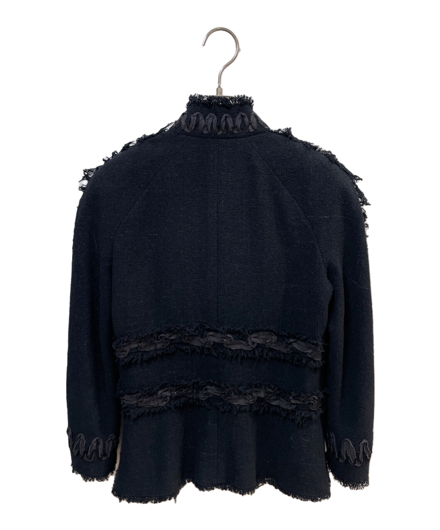 中古・古着通販】CHANEL (シャネル) ツイードジャケット ブラック